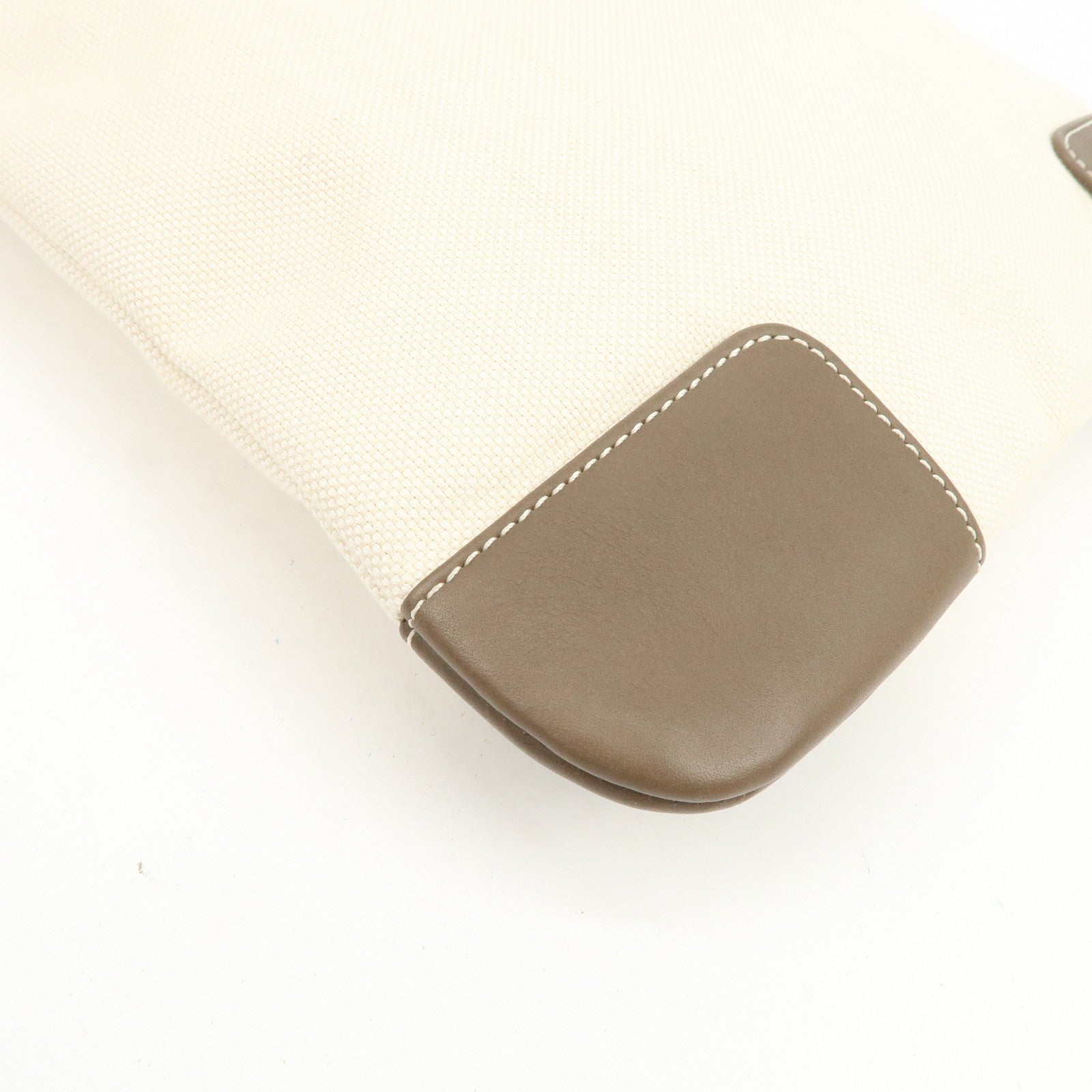 LOEWE Anagram Canvas Leather Shoulder Bag Crossbody Bag Beige