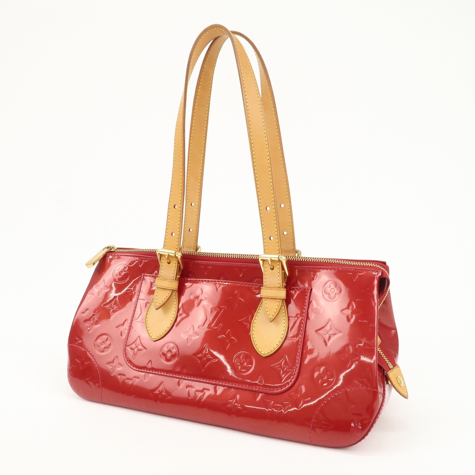 Louis Vuitton Vernis Rosewood Avenue Hand Bag Pomme D'Amour M93507