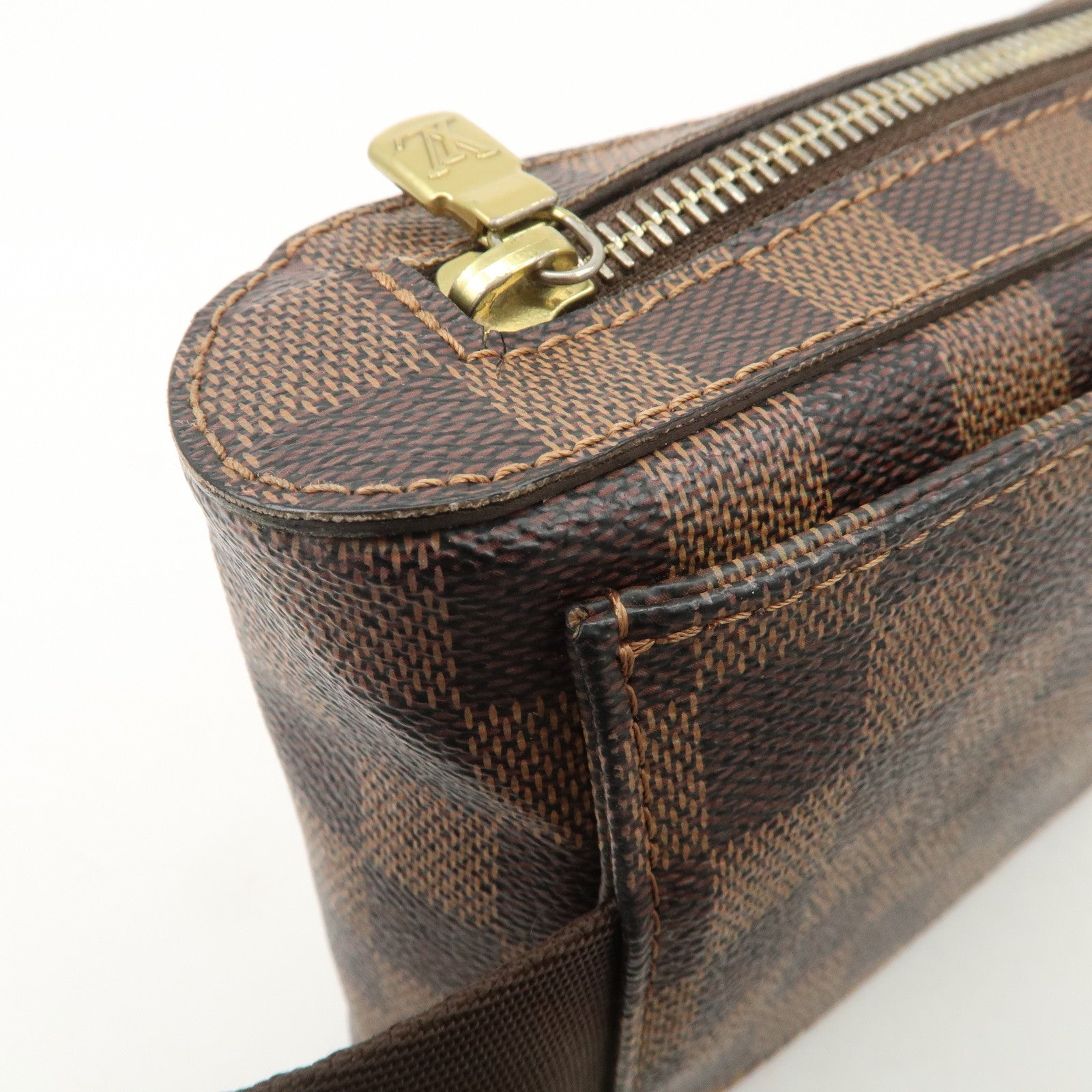 Louis Vuitton Damier Ebene Geronimos Crossbody Bag Waist Bag N51994 Used