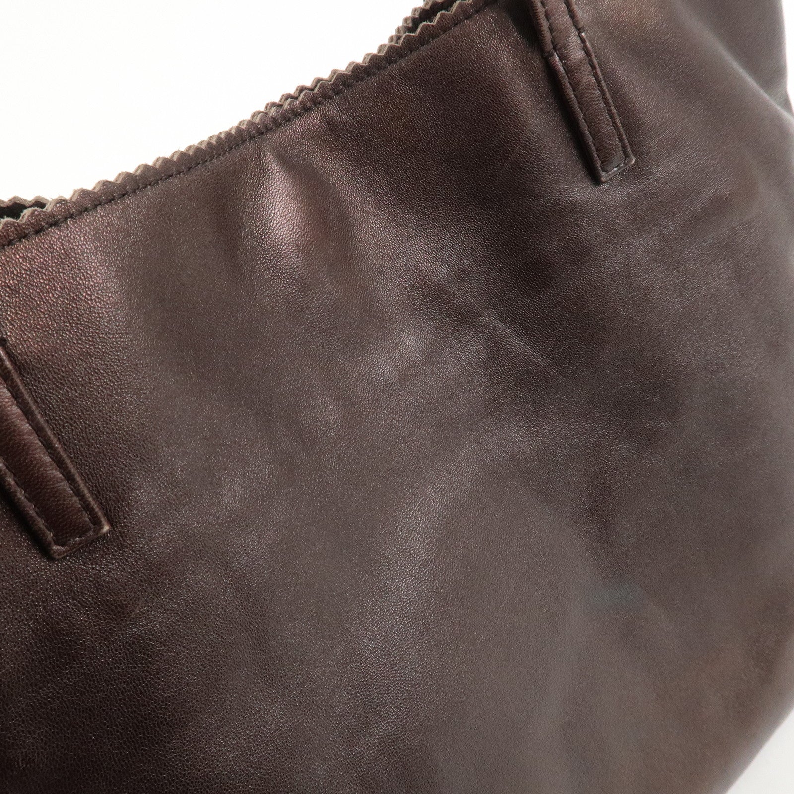 LOEWE Anagram Nappa Leather Aura Tote Bag Shoulder Bag Brown