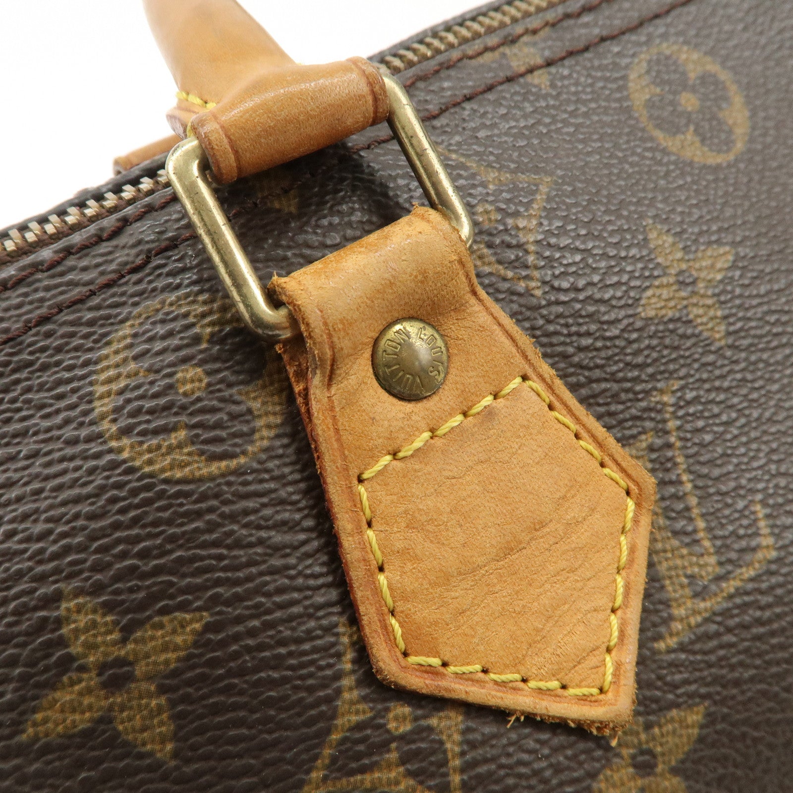 Louis Vuitton Monogram Speedy 30 Hand Bag Boston Bag Brown M41526 Used