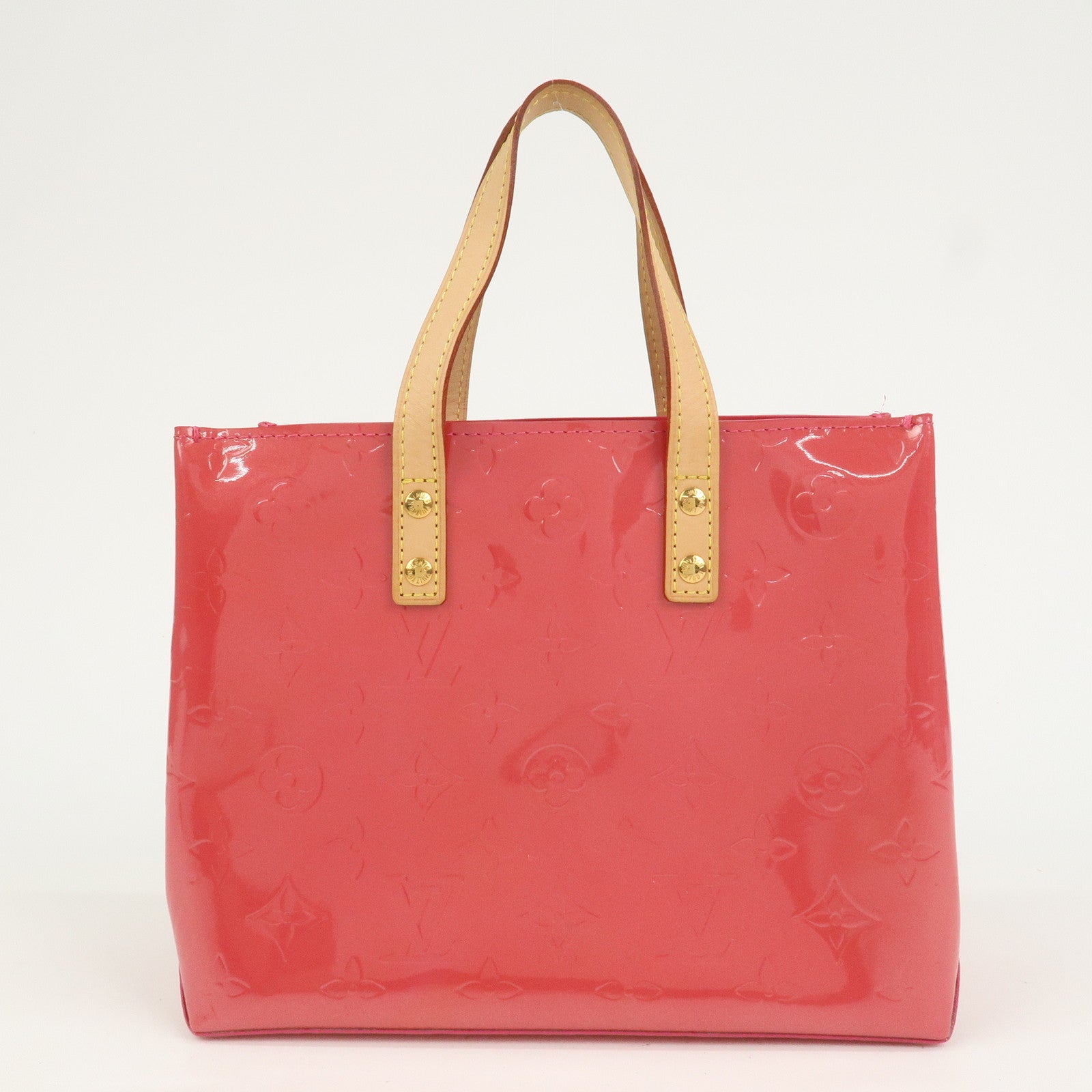 Louis Vuitton Monogram Vernis Lead PM Hand Bag Framboise M9132F