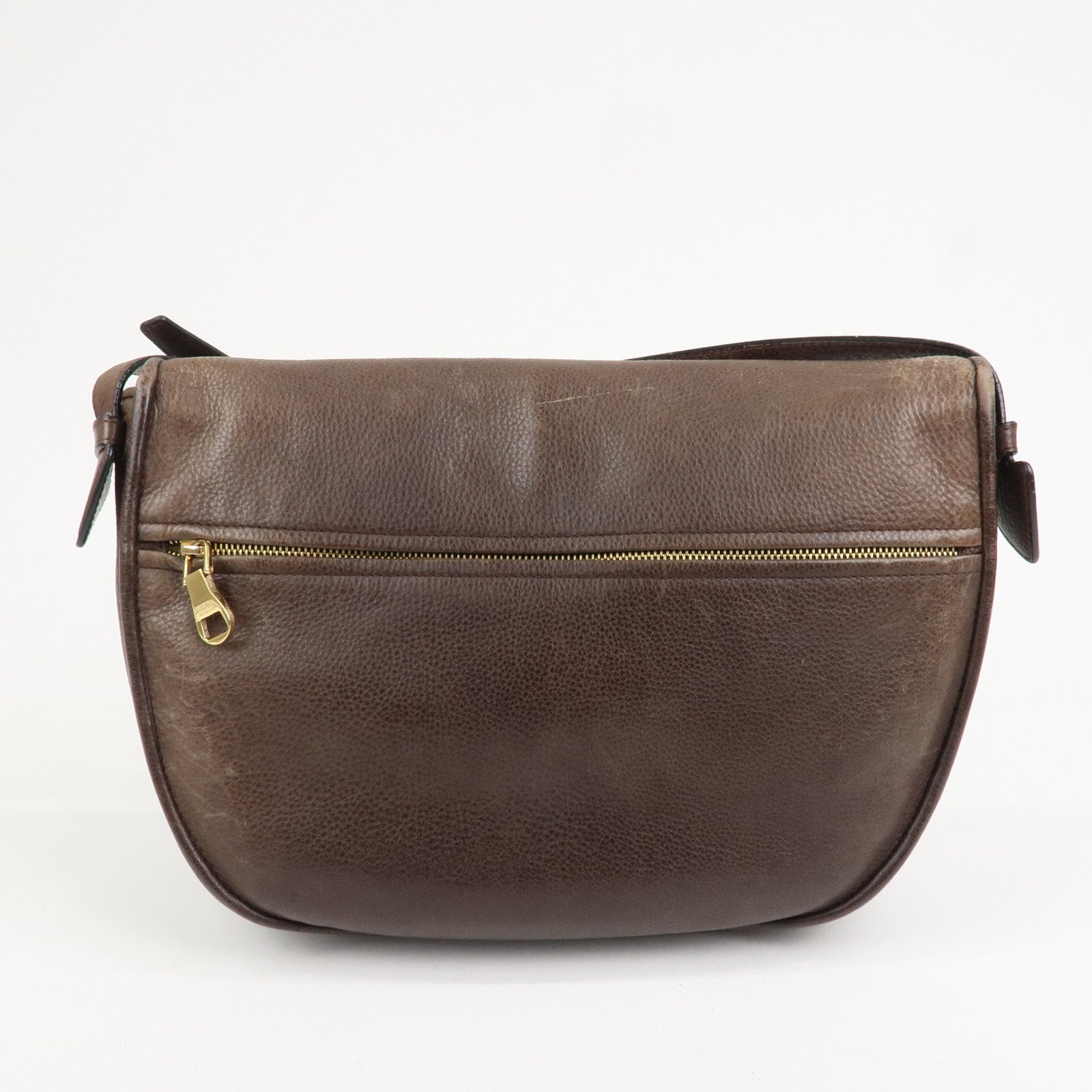 LOEWE Heritage Leather Shoulder Bag Cross Body Bag Brown