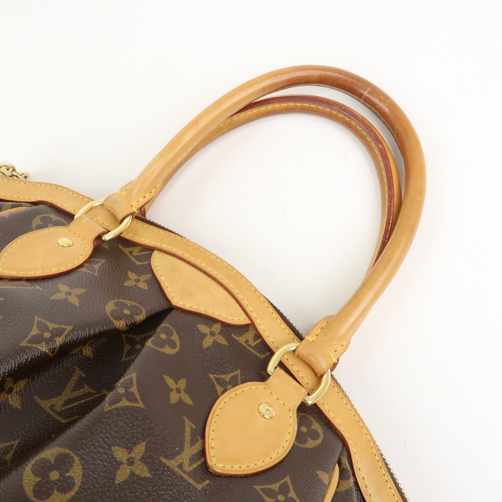 Louis Vuitton Monogram Tivoli PM Hand Bag Shoulder Bag Brown M40143