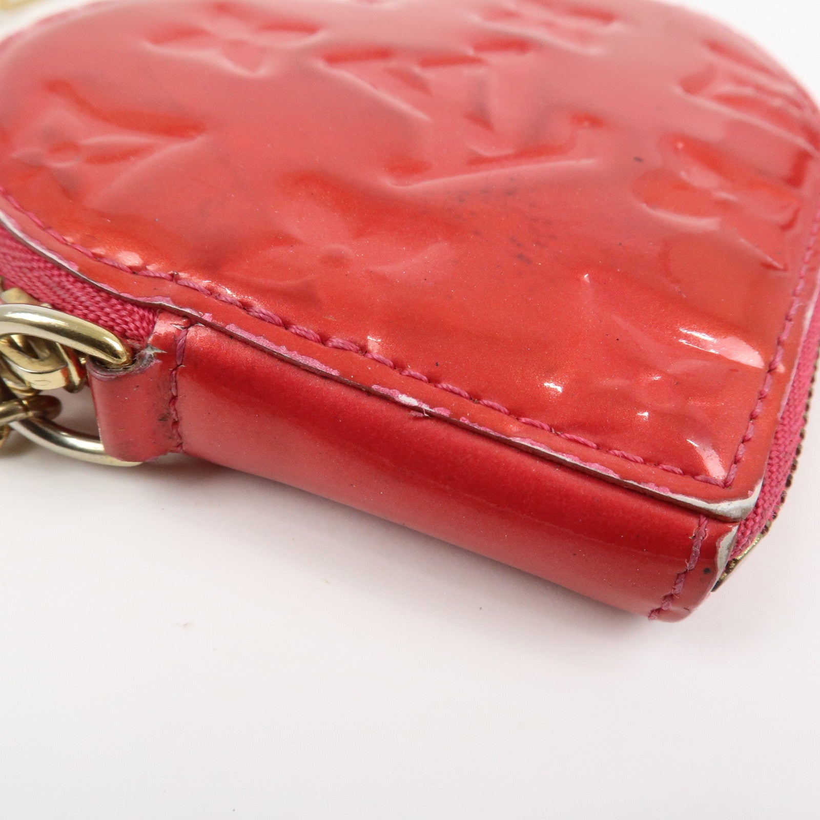 Louis Vuitton Monogram Vernis Porte Monnaie Coeur Coin Case M93657