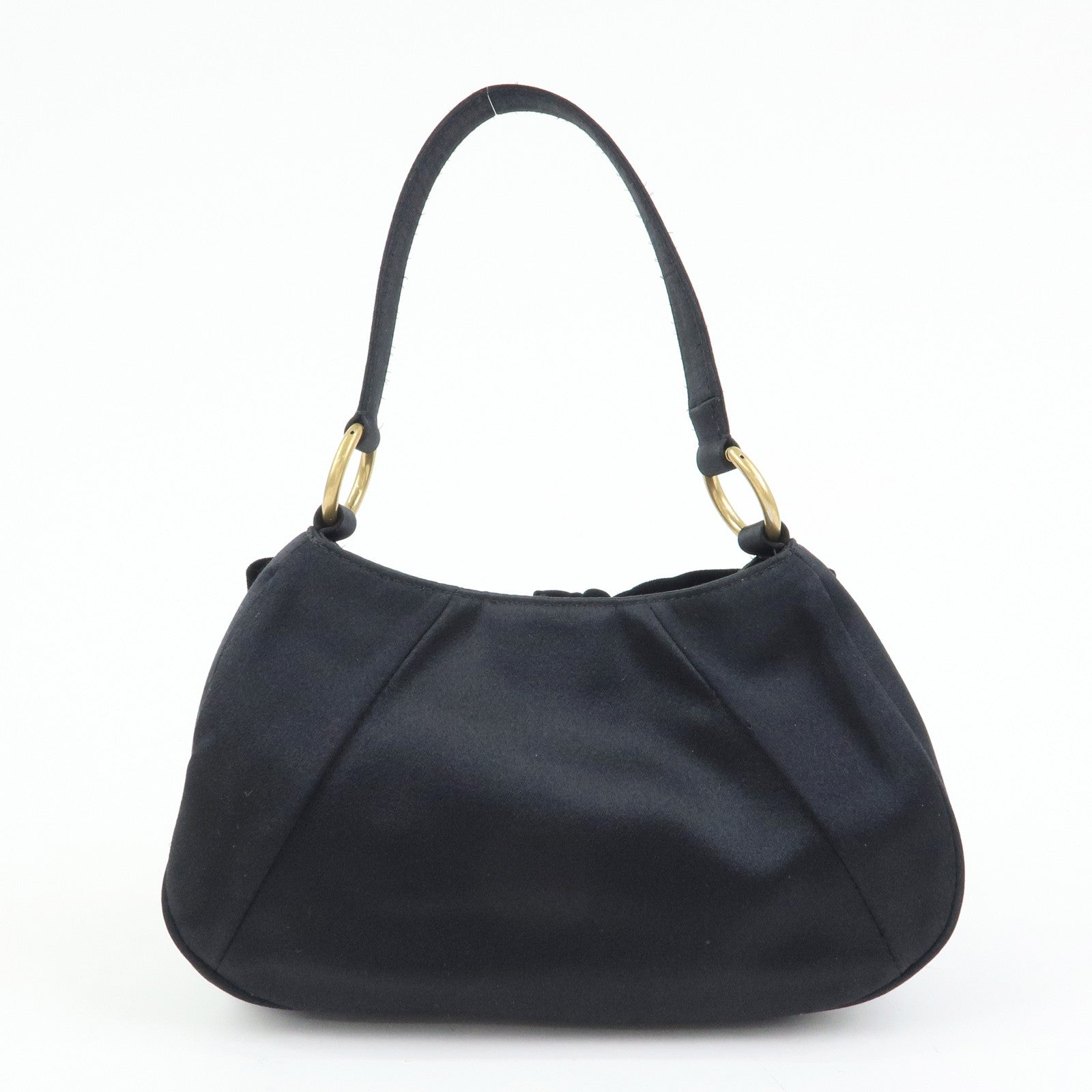 SAINT LAURENT PARIS YSL YVES SAINT LAURENT Velvet Satin Hand Bag