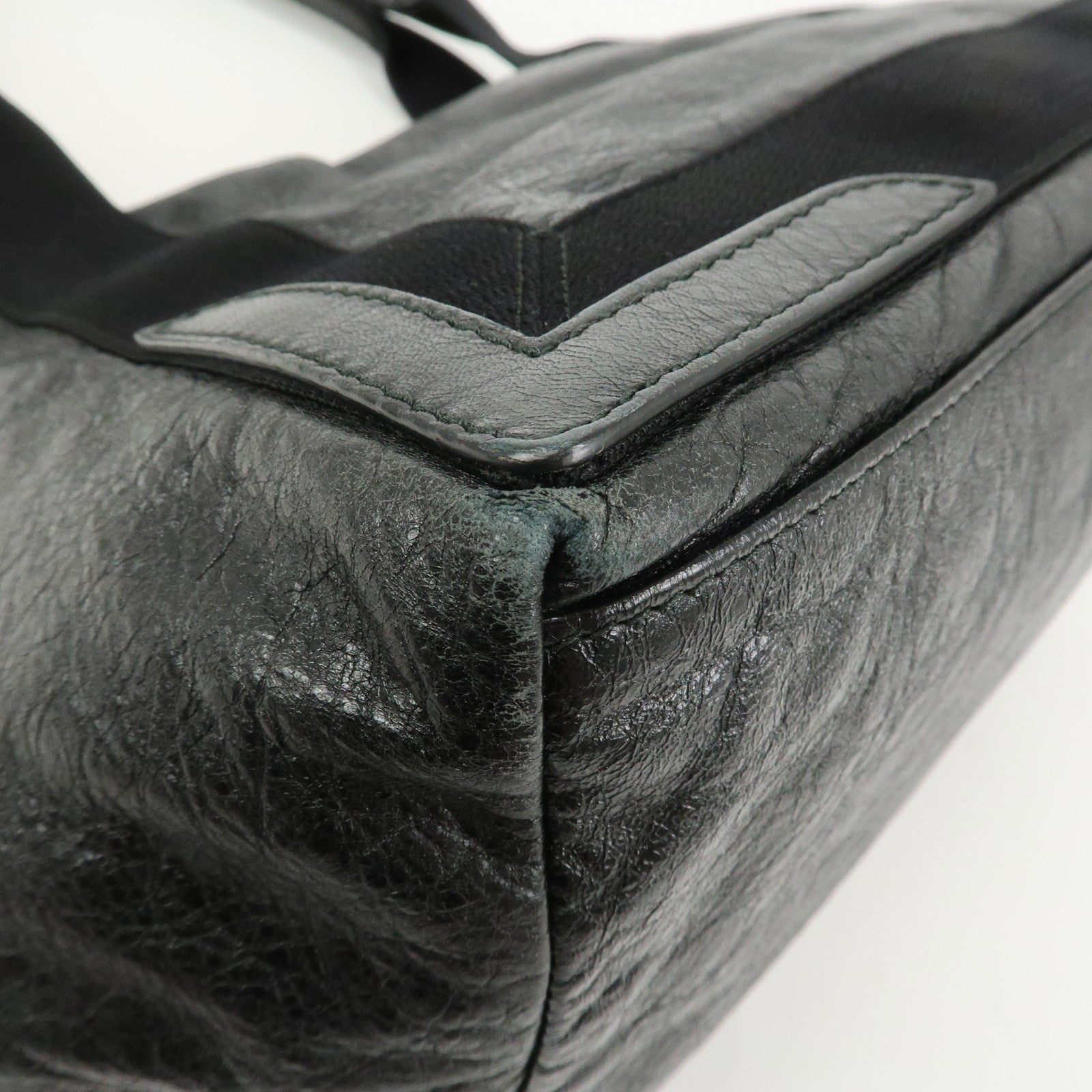 BALENCIAGA Exclusive Line Leather Black 339933