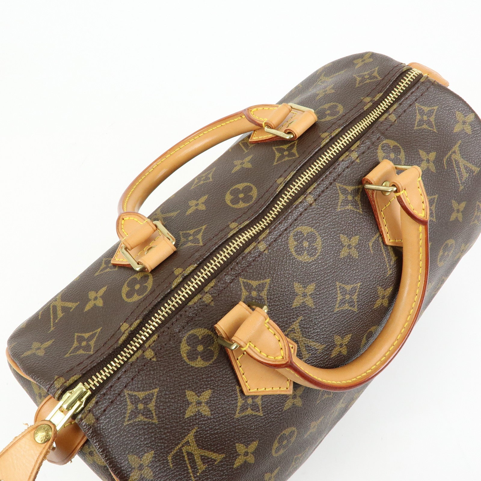 Louis Vuitton Monogram Speedy 30 Boston Bag Hand Bag Brown M41526