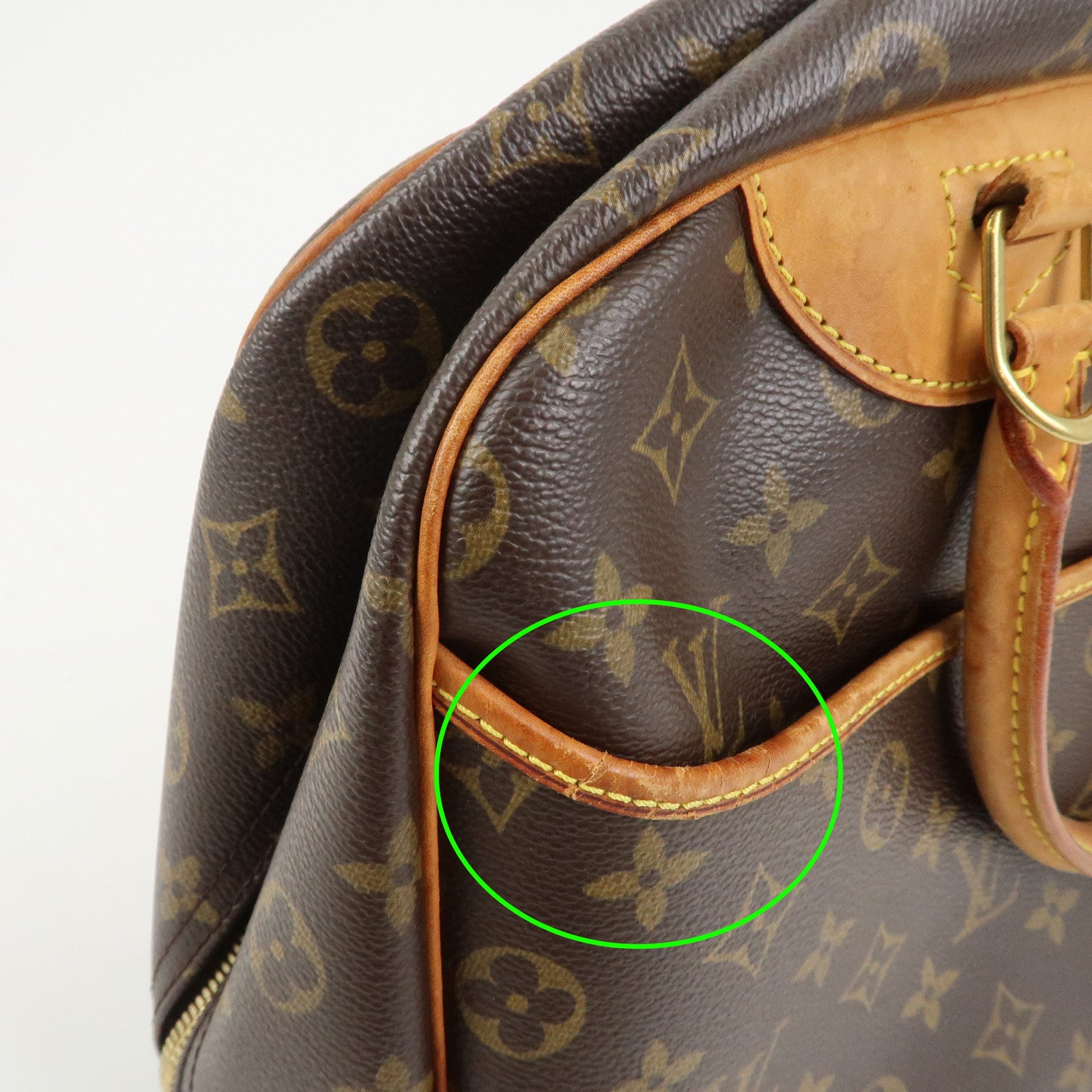 Louis Vuitton Monogram Canvas Deauville Hand Bag Brown M47270