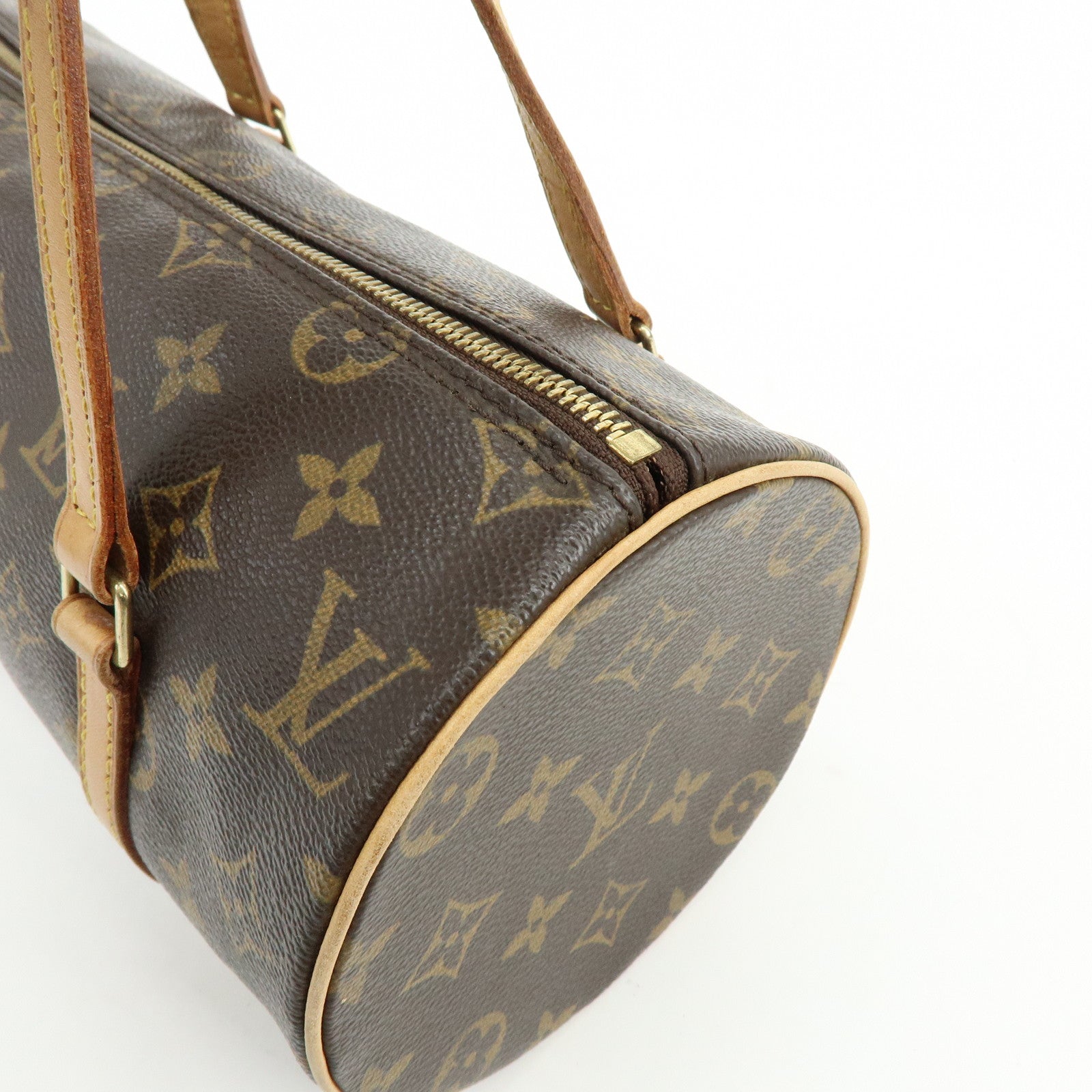 Louis Vuitton Monogram Papillon 26 Hand Bag Brown M51386