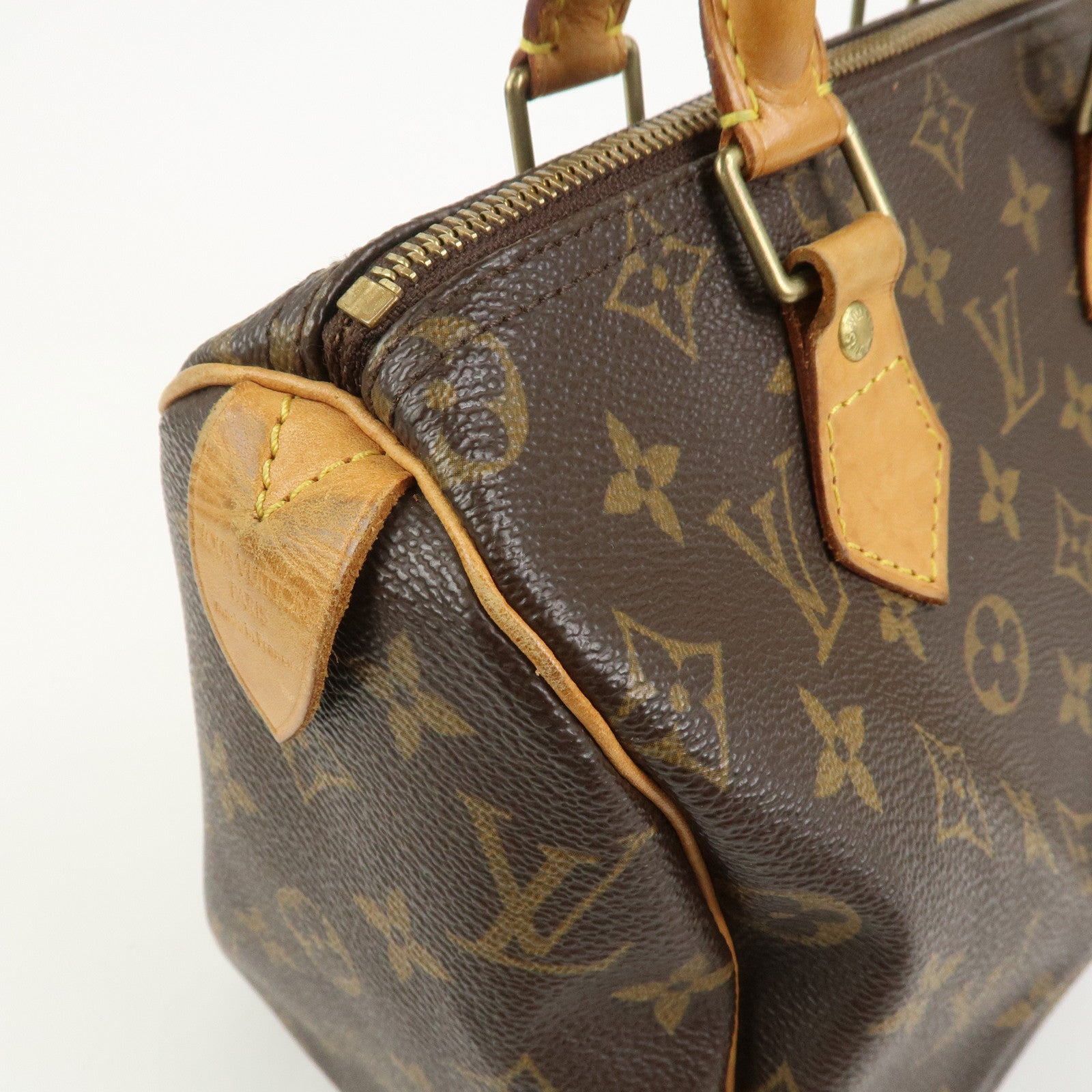 Louis Vuitton Monogram Speedy 25 Boston Bag Hand Bag Brown M41528