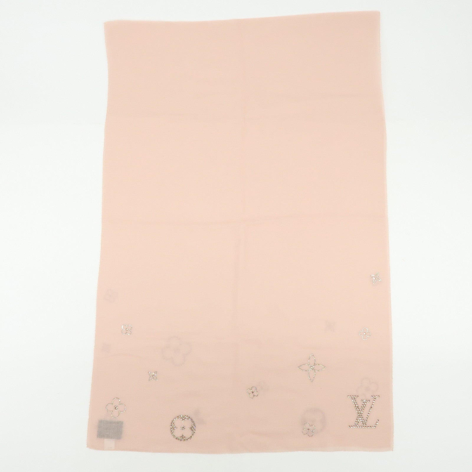 Louis Vuitton Monogram Cashmere 100% Scarf Etoile Monte Carlo Pink