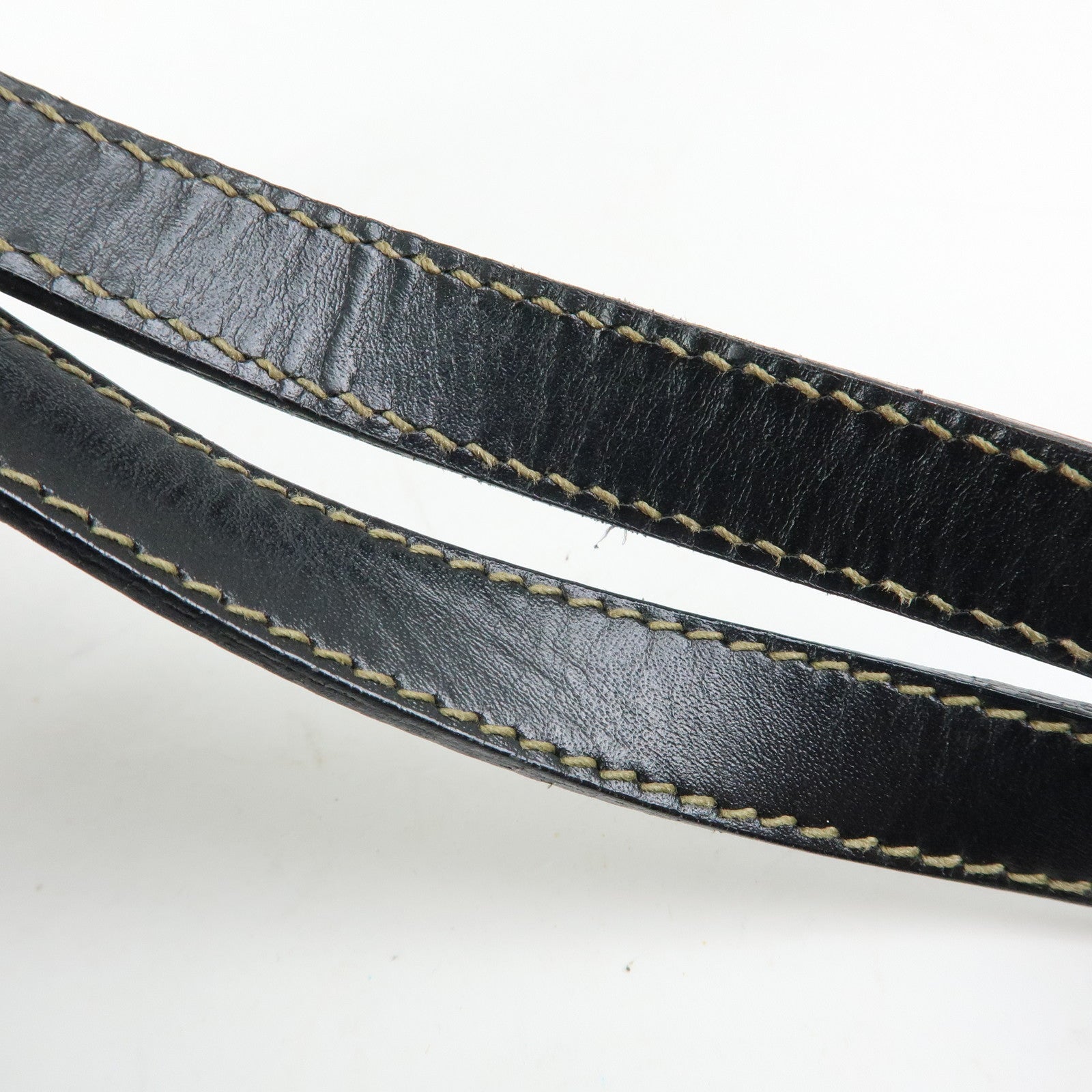 FENDI Pequin PVC Leather Tote Bag Shoulder Bag Black Brown 259980