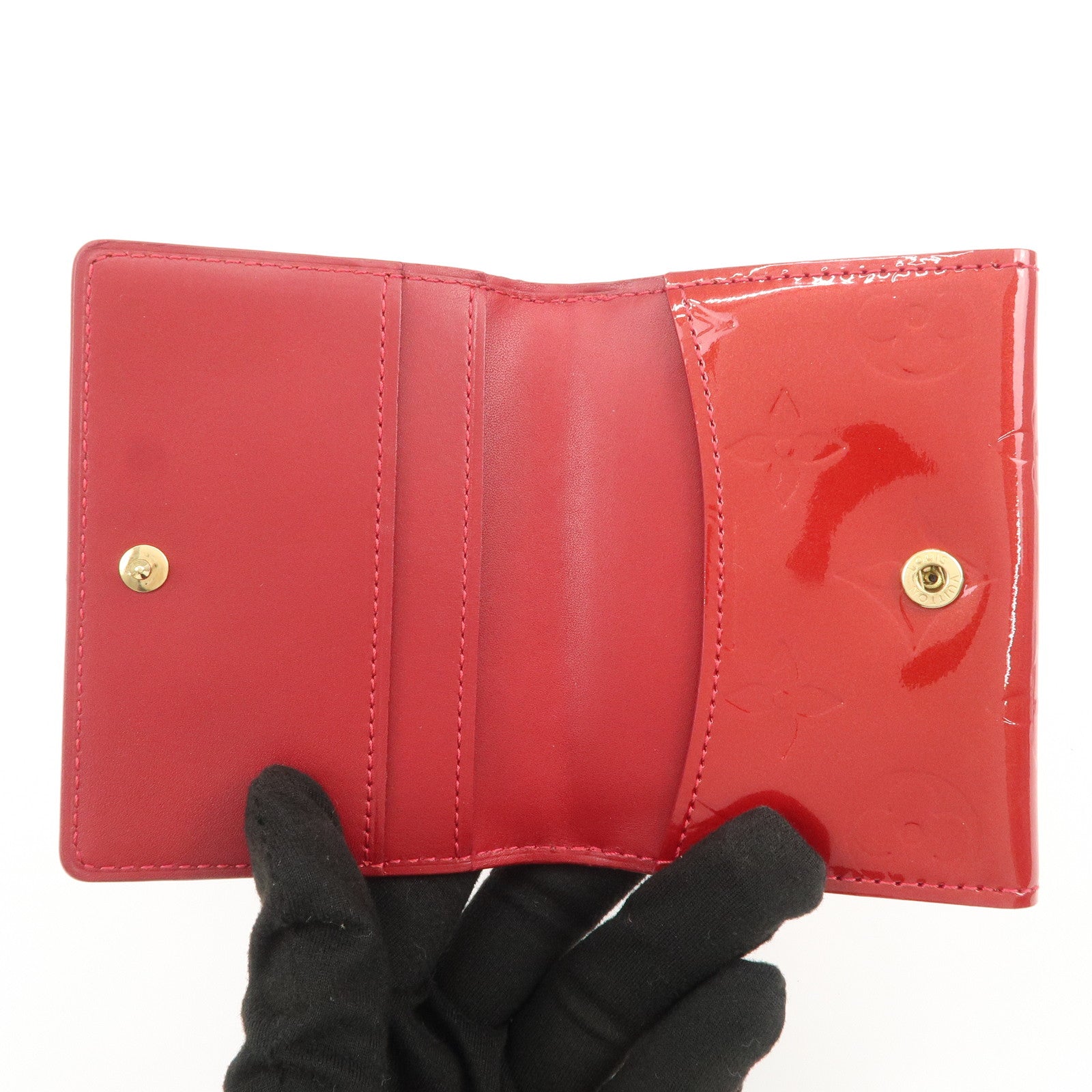 Louis Vuitton Monogram Vernis Ludlow Coin Case Pomme d'Amour M91978