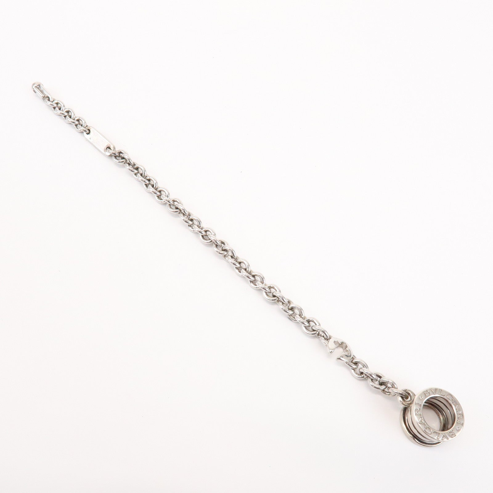 BVLGARI B-zero1 Metal Bag Charm Key Chain Key Charm Silver