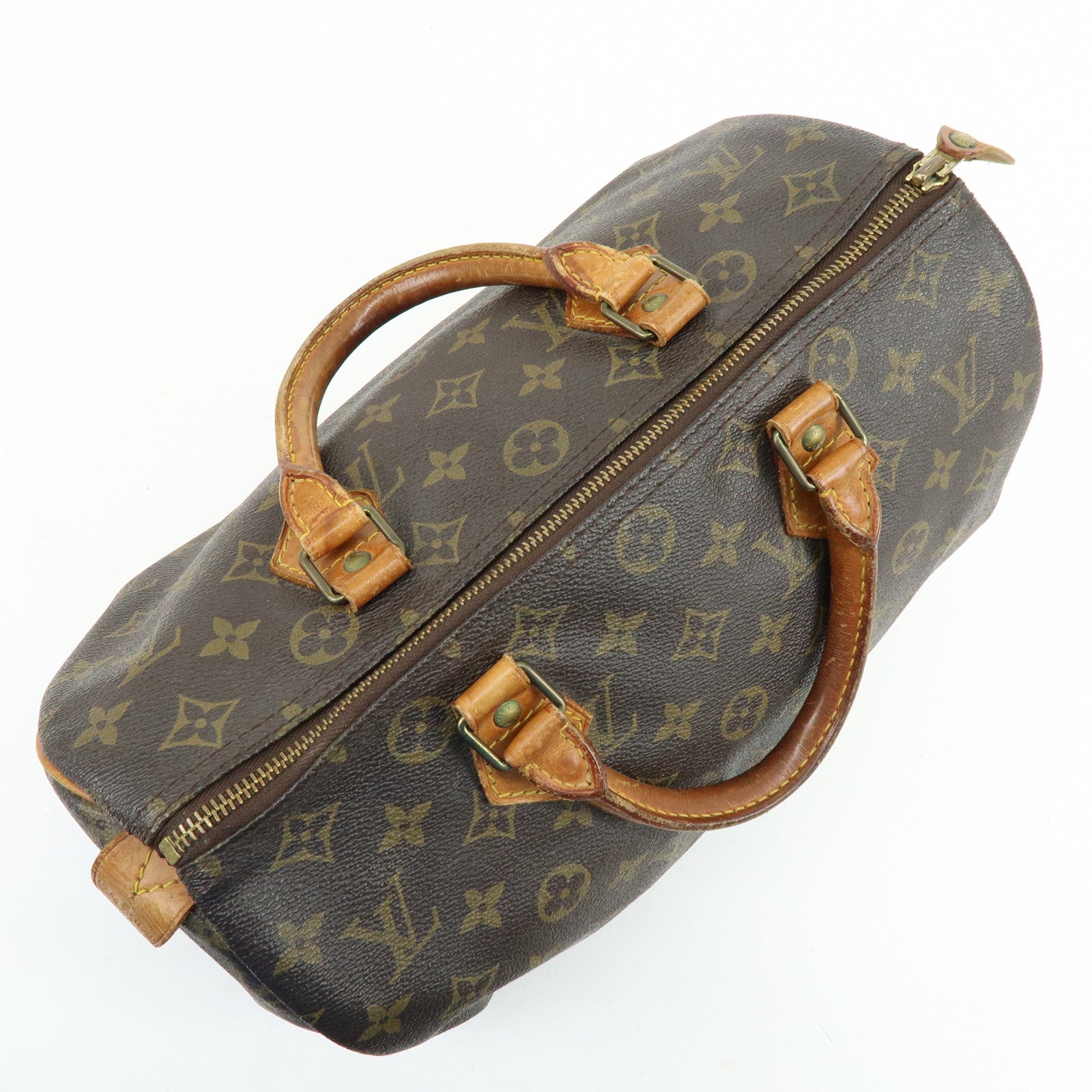 Louis Vuitton Monogram Speedy 30 Boston Bag Hand Bag Brown M41526