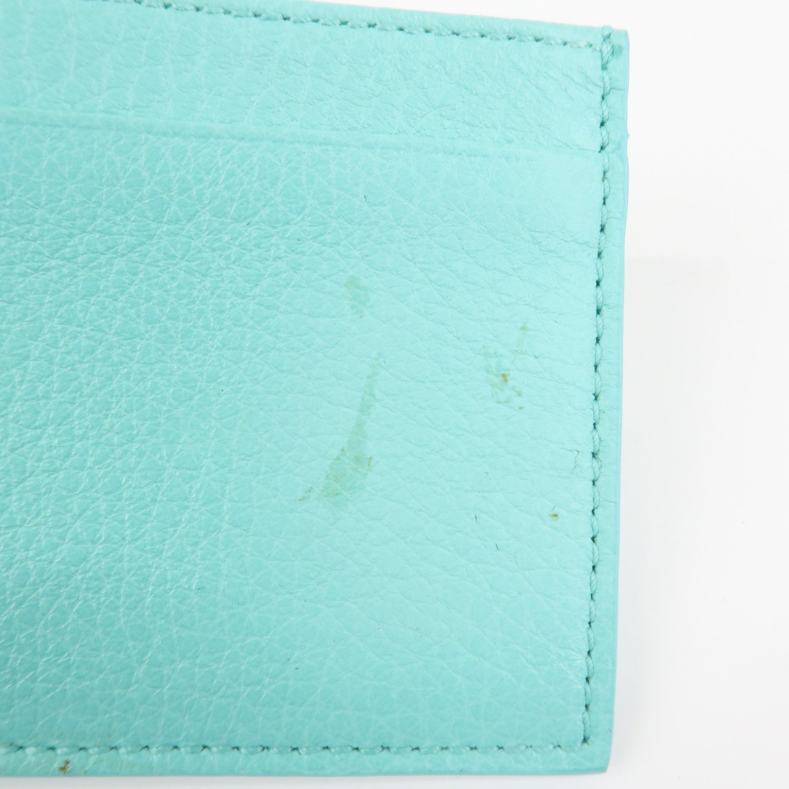 Tiffany & Co Set of 3 Card Case Coin Case Ballpoint Pen Light Blue