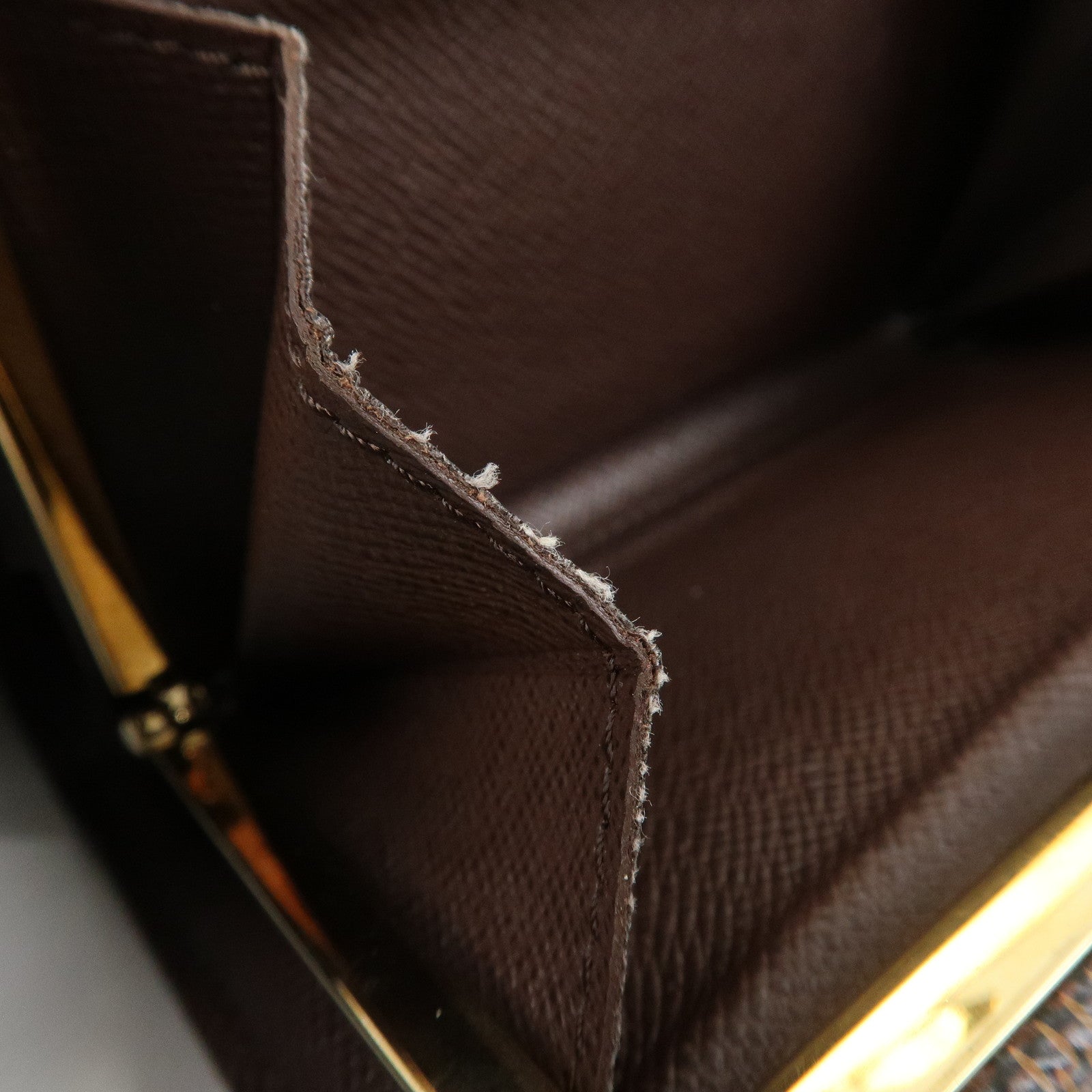 Louis Vuitton Damier Portefeuille Viennois Canvas Bi-fold Wallet Brown N61674