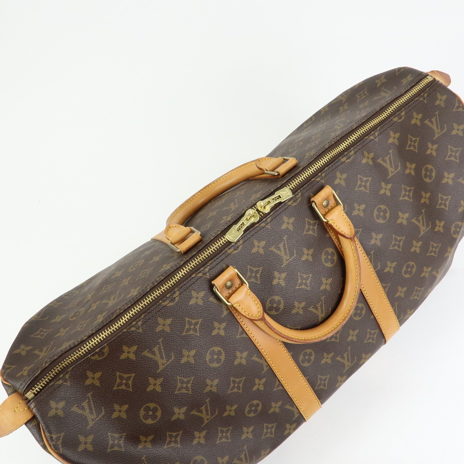 Louis Vuitton Monogram Keep All 55 Boston Bag Brown M41424