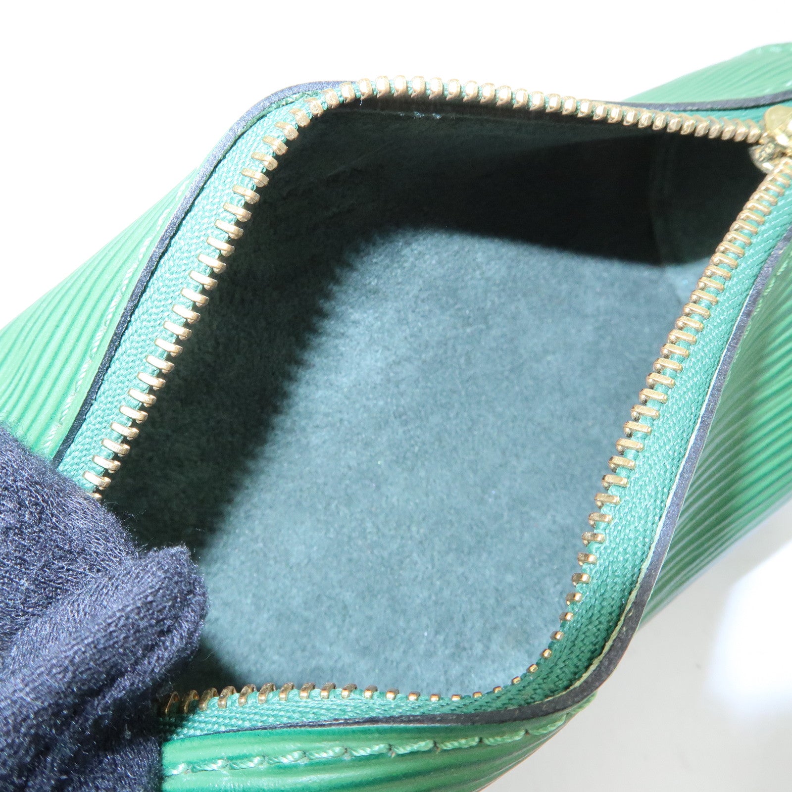 Louis Vuitton Epi Set of 3 Leather Soufflot Pouch Borneo Green Noir
