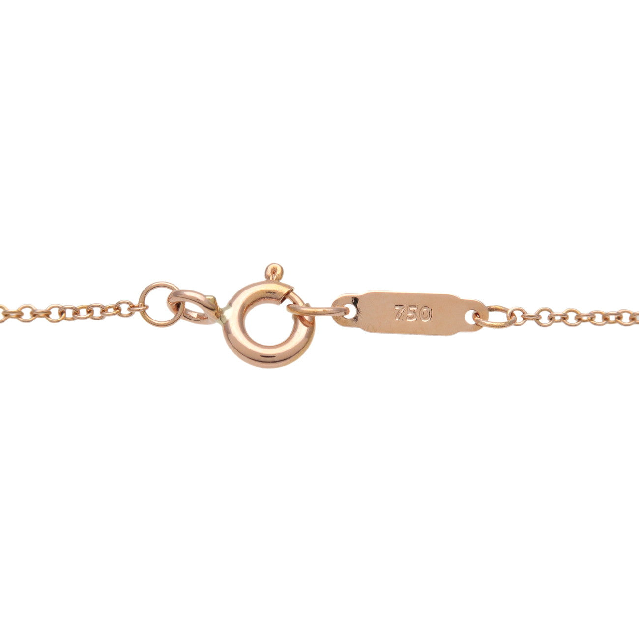 Tiffany & Co Heart Lock Necklace K18 750PG Rose Gold