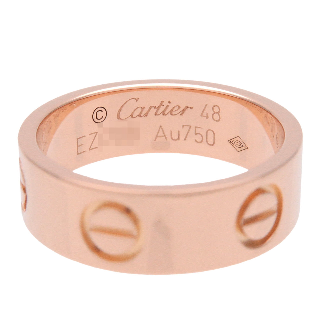 Cartier Love Ring K18 750PG Rose Gold #48 US4.5 EU48 HK9.5