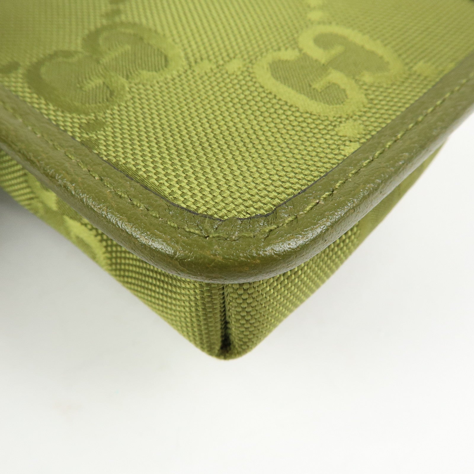 GUCCI Off The Grid Nylon Shoulder Bag Crossbody Bag Green 696018