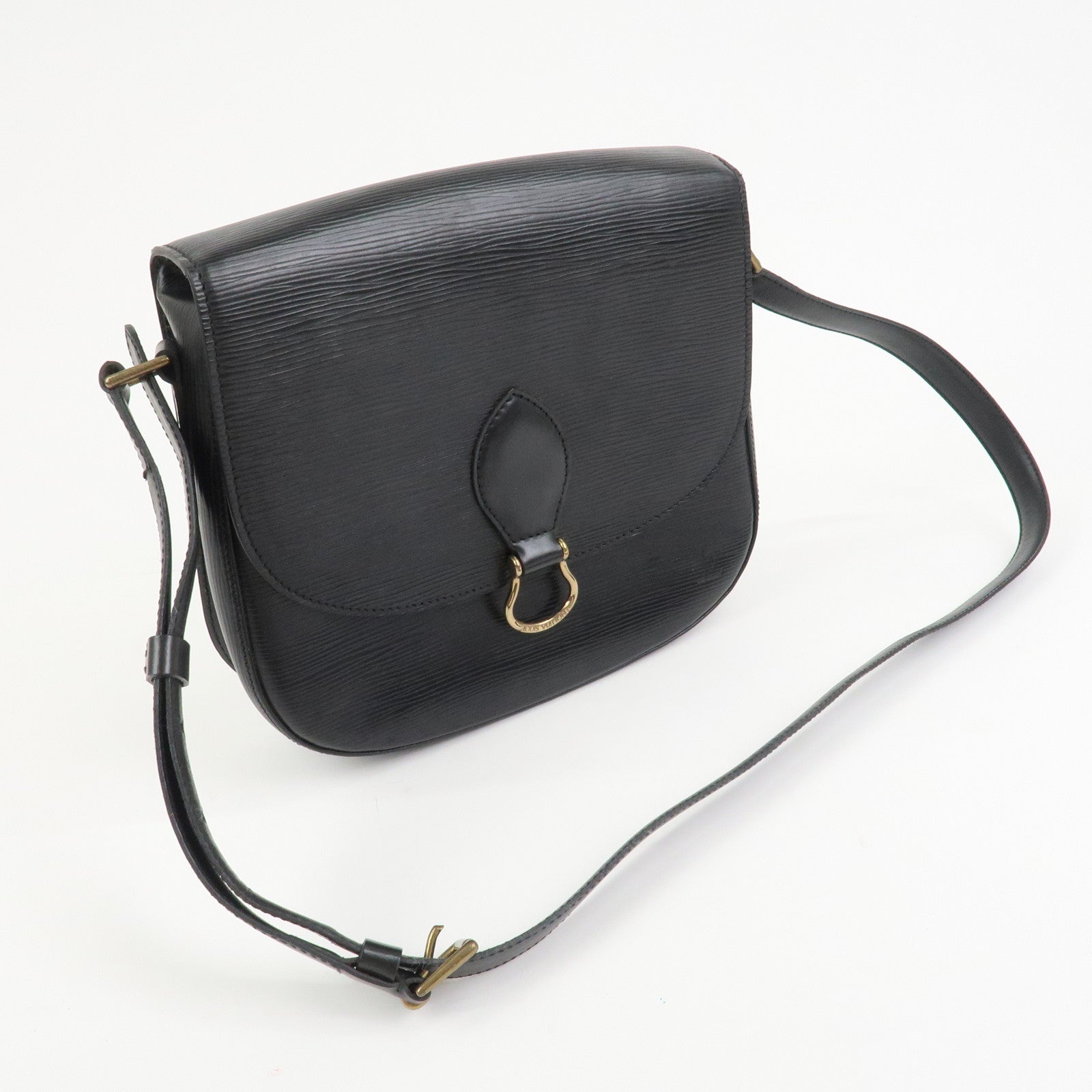 Louis Vuitton Epi Saint Cloud Shoulder Bag Black Noir M52192