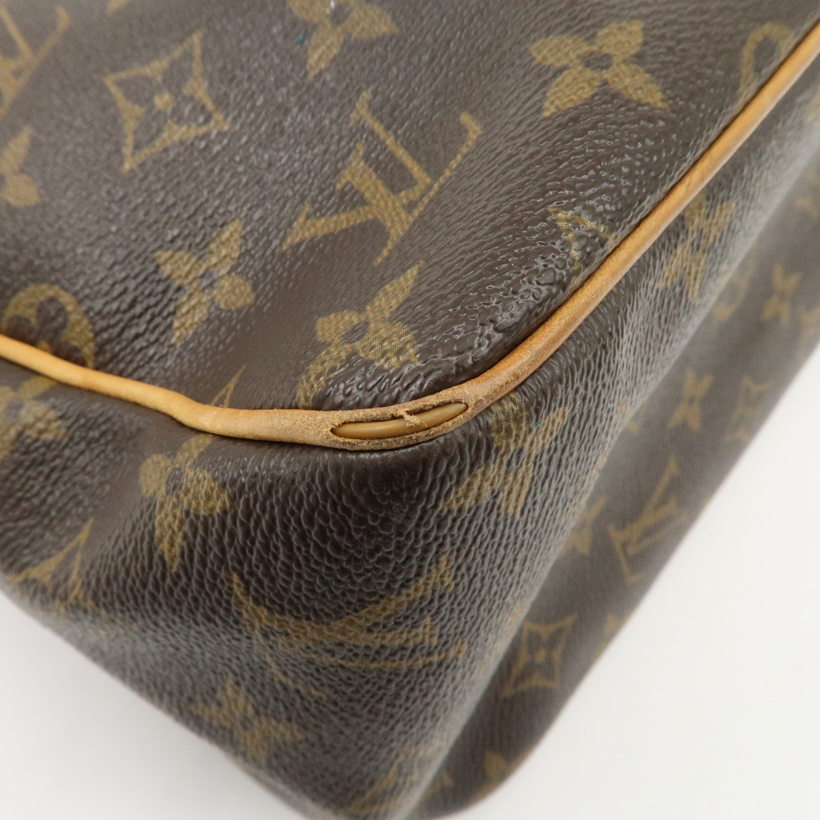 Louis Vuitton Monogram Batignolles Vertical Tote Bag Brown M51153 Used