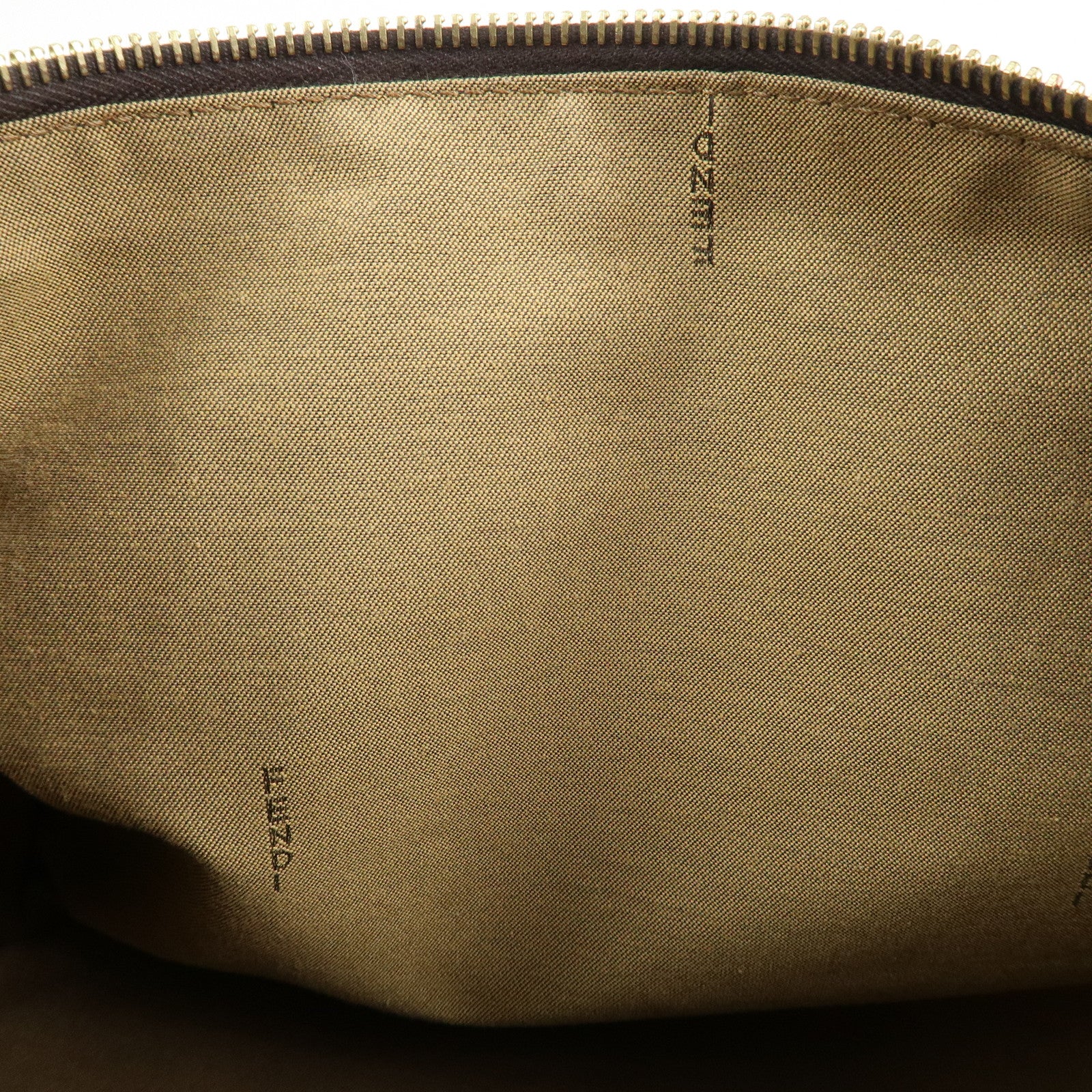 FENDI Zucca Canvas Leather Mini Boston Bag Black Brown 8BL104