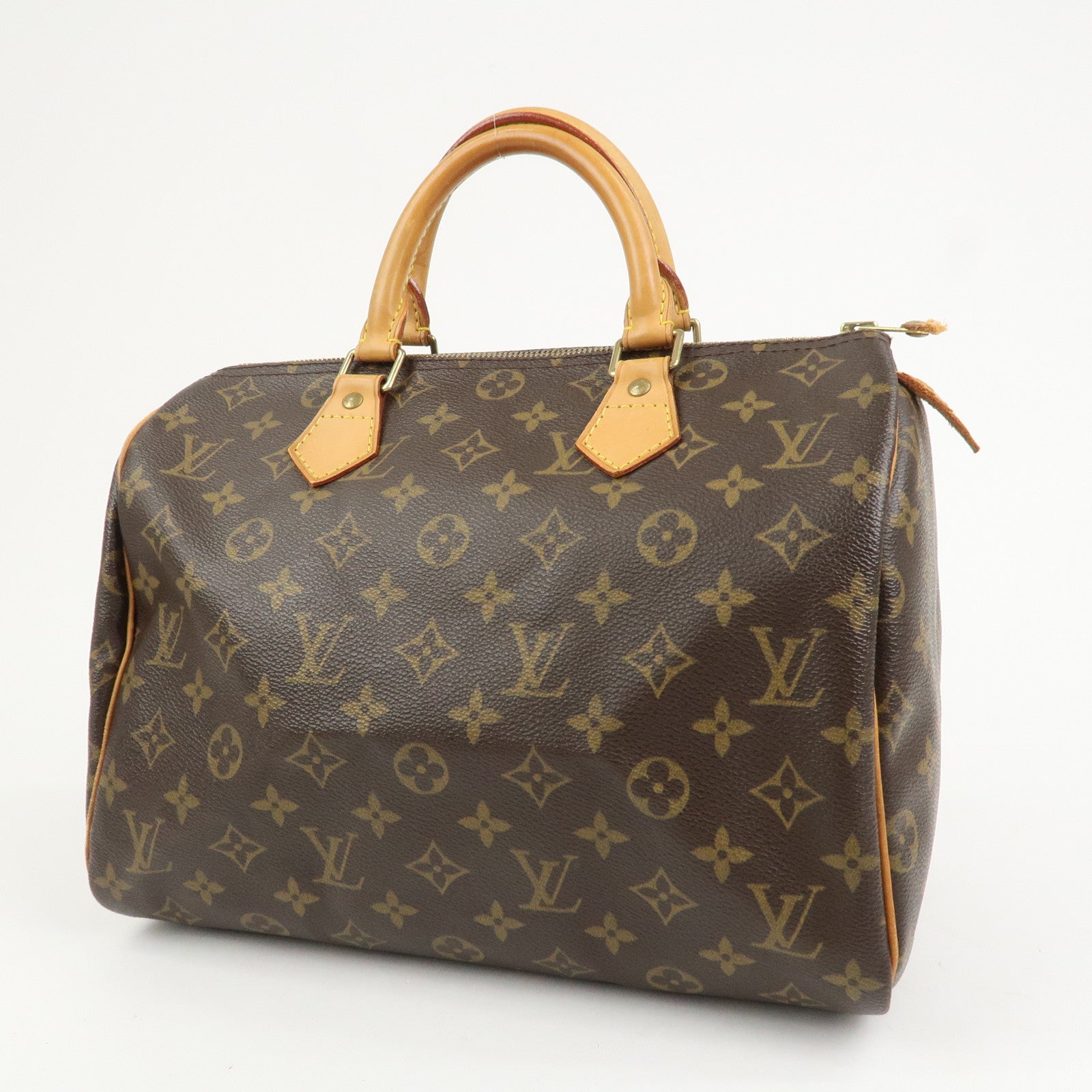 Louis Vuitton Monogram Speedy 30 Boston Bag Hand Bag Brown M41526