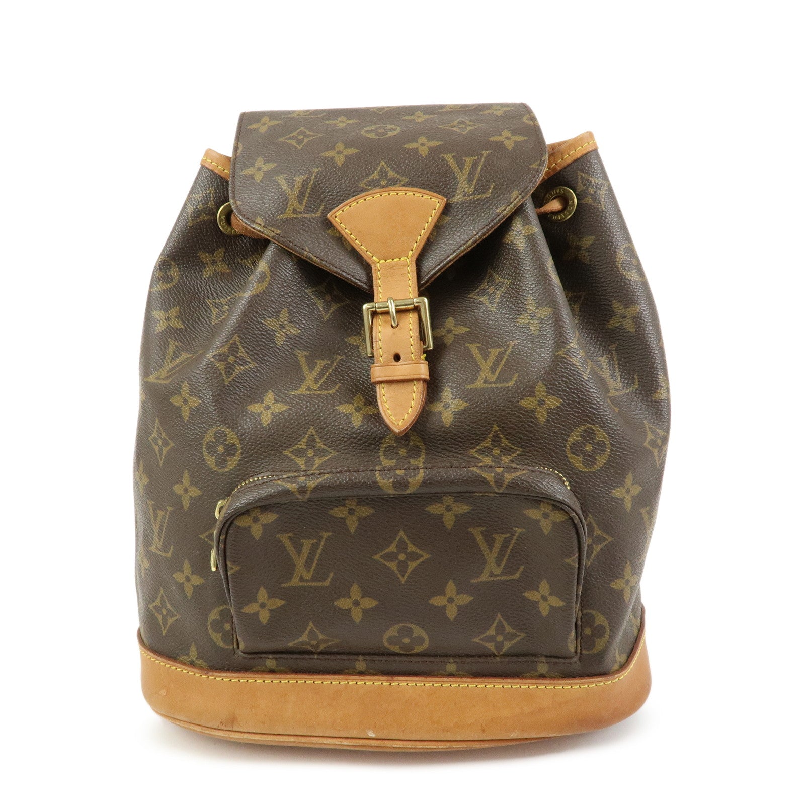 Louis Vuitton Monogram Montsouris MM Backpack Rucksack Brown M51136