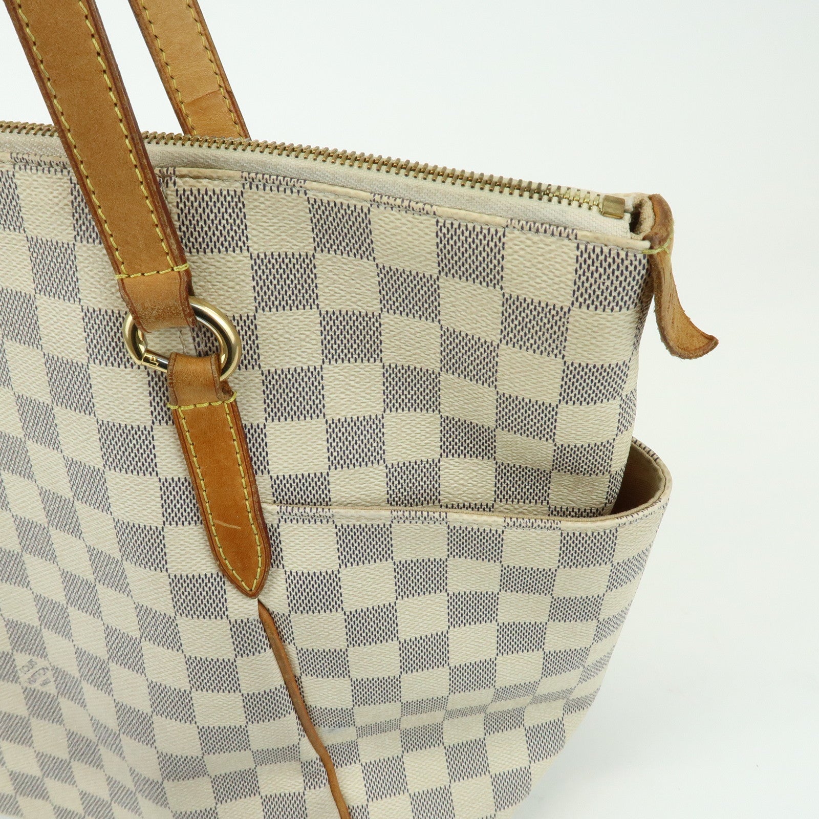 Louis Vuitton Damier Azur Totally MM Tote Bag Shoulder Bag N51262