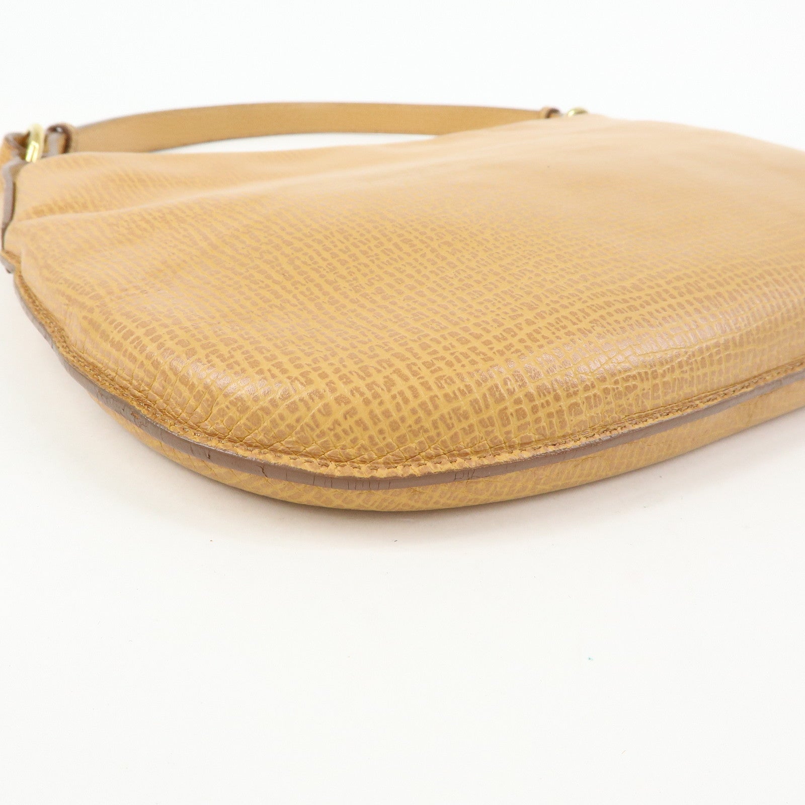 LOEWE Leather Hand Bag Shoulder Bag Beige