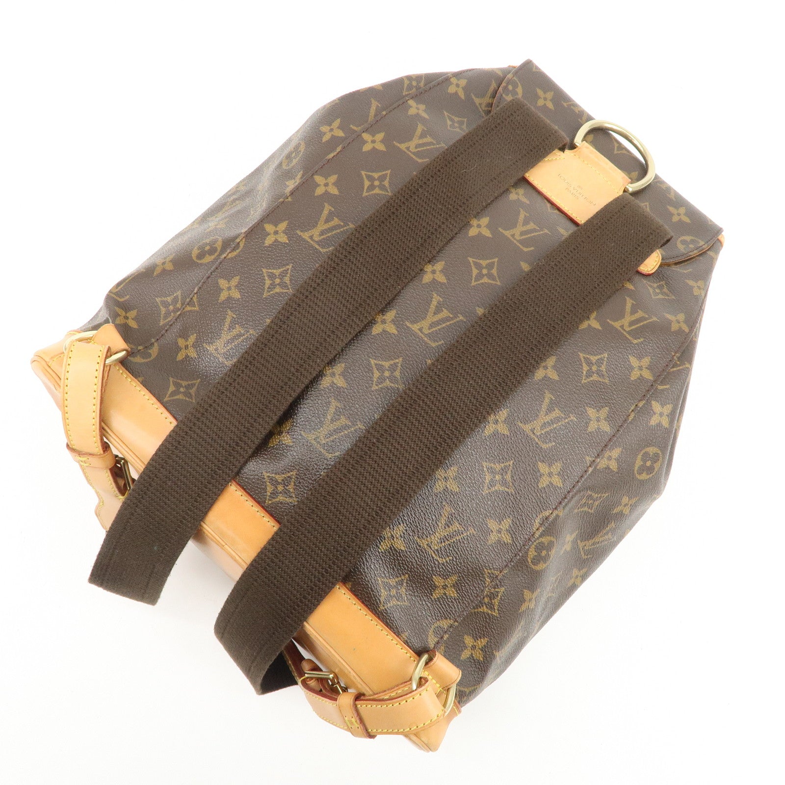 Louis Vuitton Monogram Montsouris GM Backpack Rucksack Brown M51135