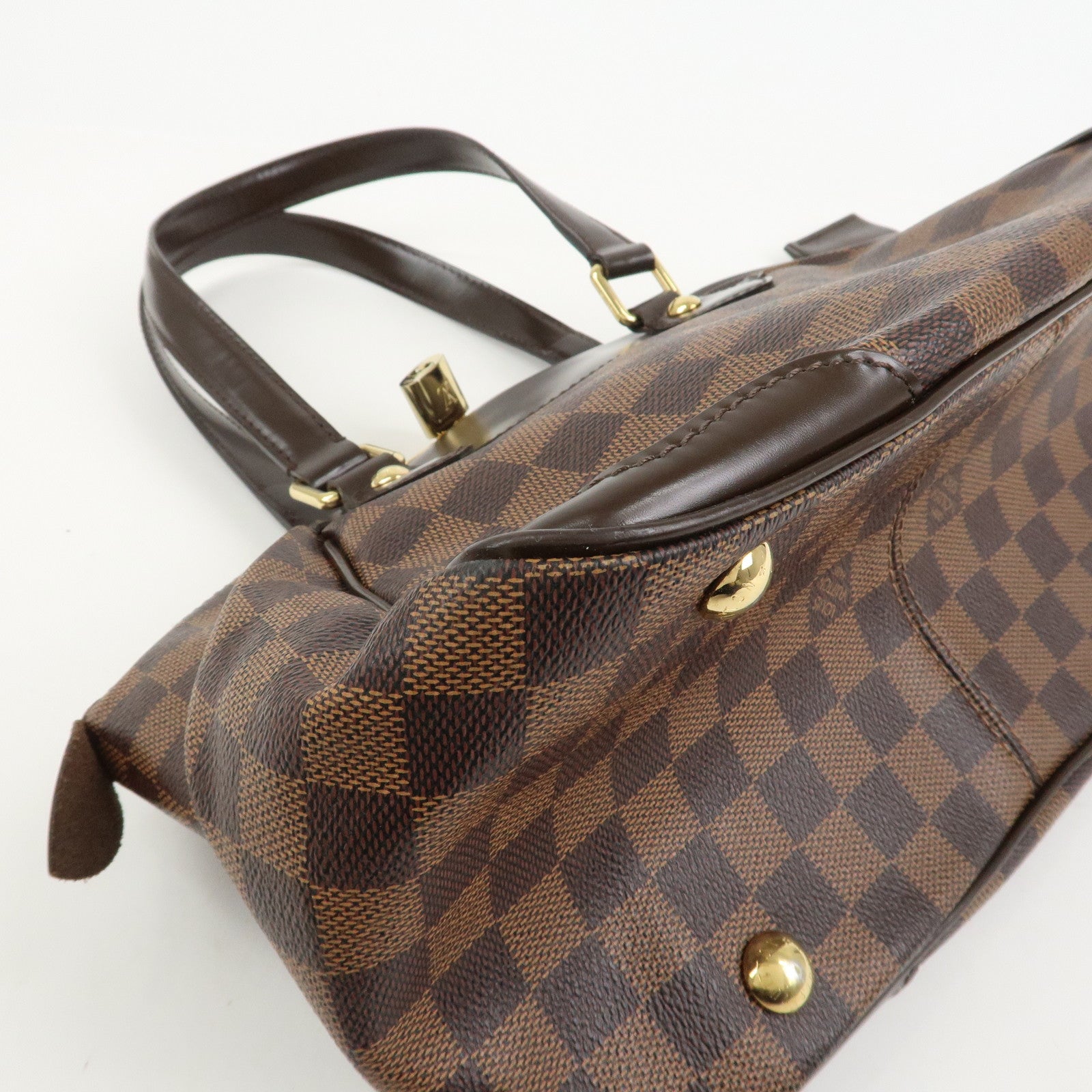 Louis Vuitton Damier Canvas Verona PM Hand Bag Ebene N41117