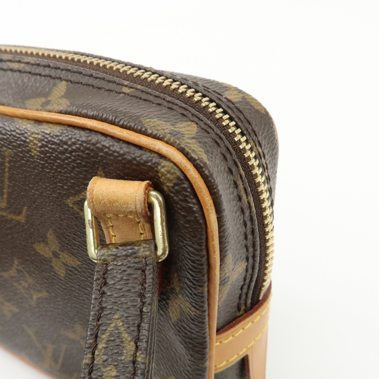 Louis Vuitton Monogram Pochette Marly Bandouliere Bag Brown M51828