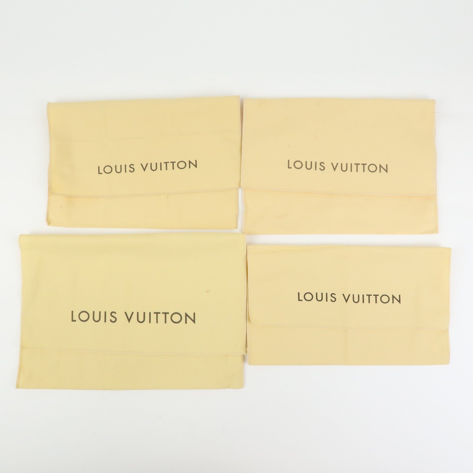 Louis Vuitton Set of 15 Dust Bag Storage Bag Flap Style Beige