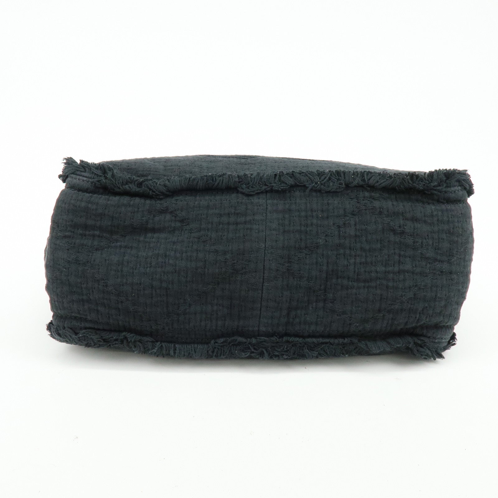 CHANEL COCO Mark Canvas Leather Chain Shoulder Bag Tote Bag A57180