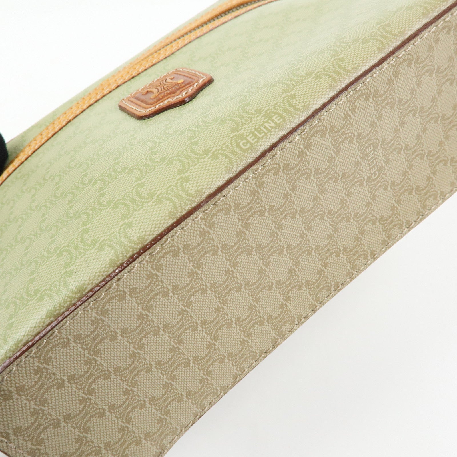 CELINE Macadam PVC Leather Vanity Bag Hand Bag Cosmetic Pouch