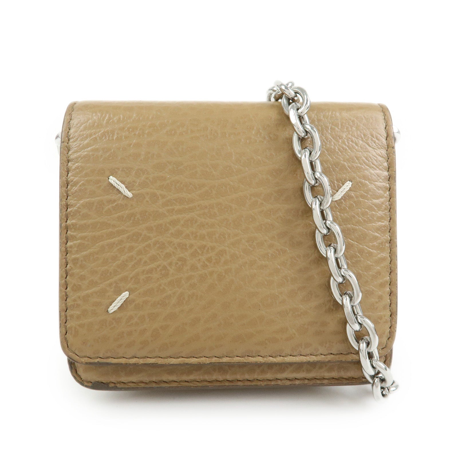 Maison Margiela Calf Leather 4 Stitch Mini Chain Wallet S56UI0148