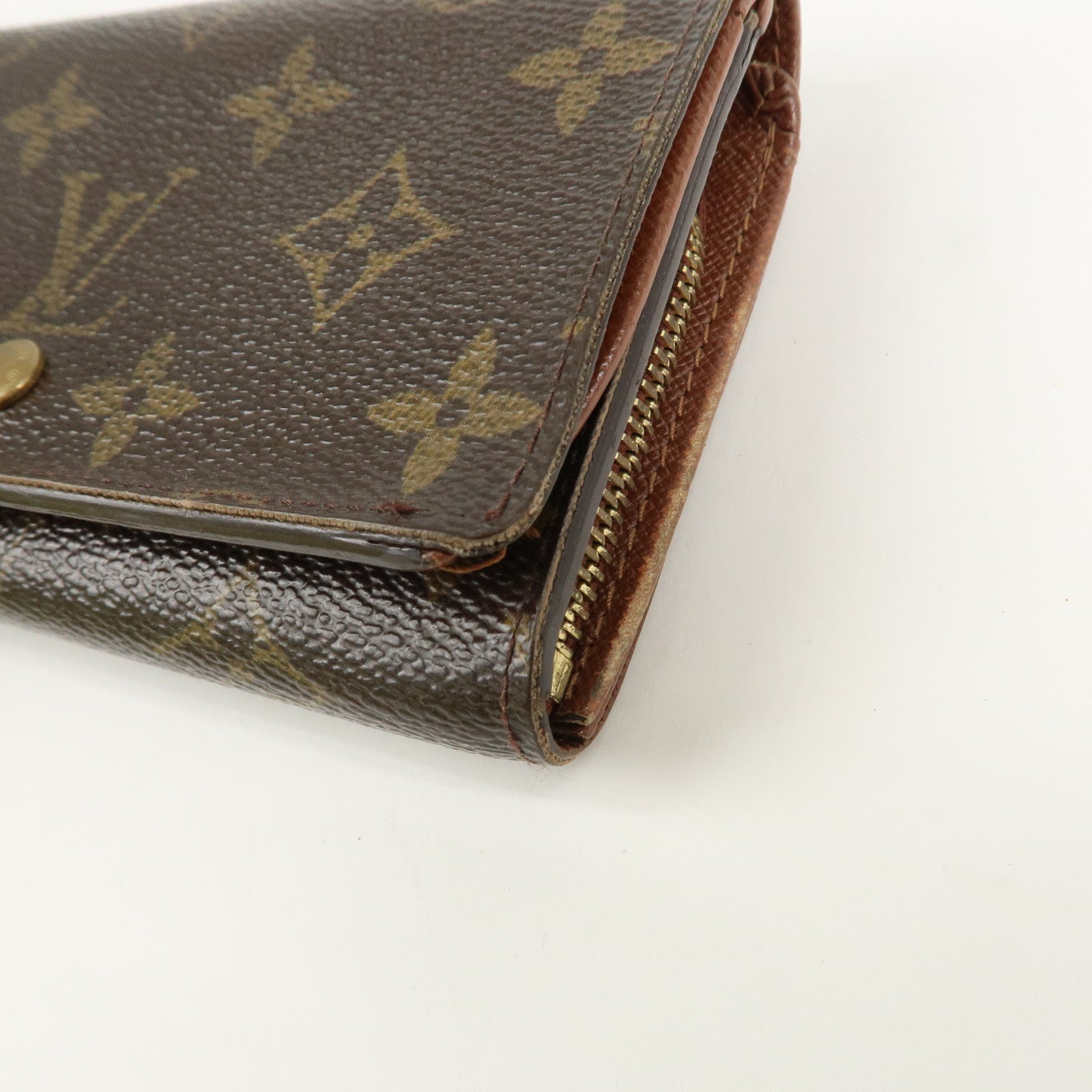 Louis Vuitton Set of 2 Monogram Canvas Wallet M61723 M61736 Used