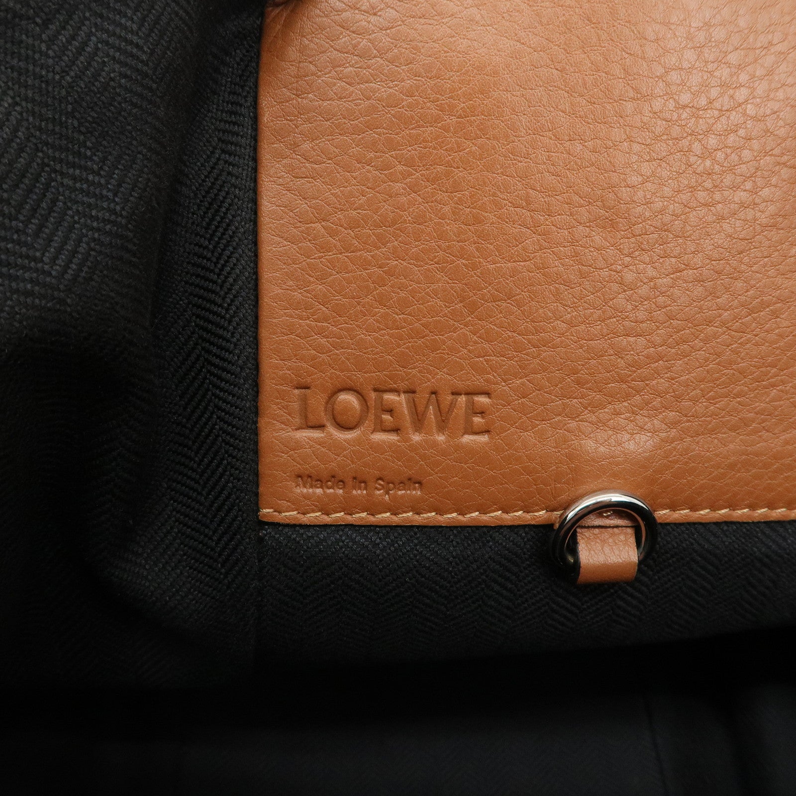 LOEWE Leather Hammock Small 2Way Bag Shoulder Bag Tan Used