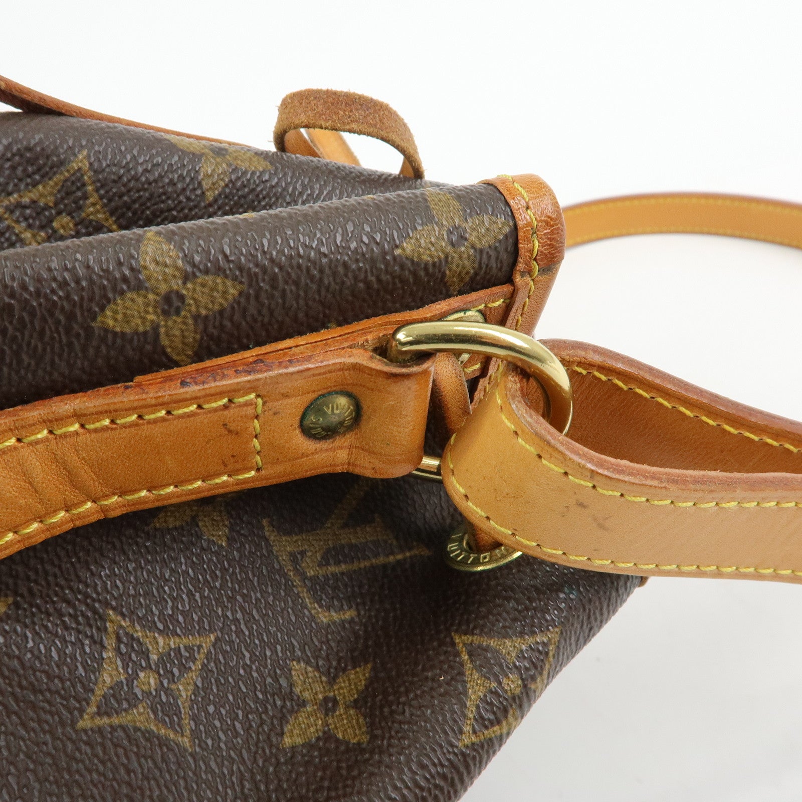 Louis Vuitton Monogram Petit Noe Shoulder Bag Brown M42226