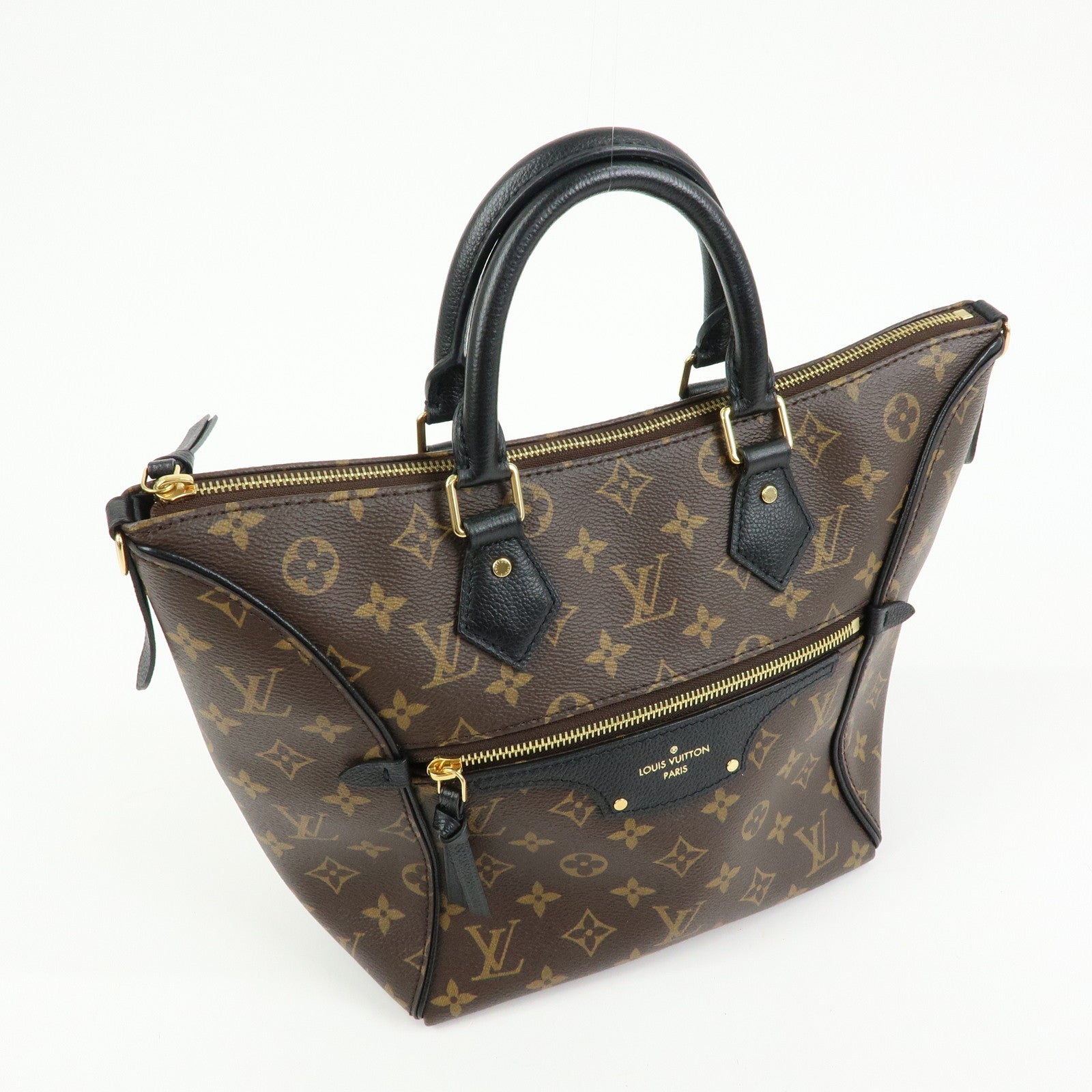 Louis Vuitton Monogram Canvas Leather Tournelle PM 2Way Bag M44057