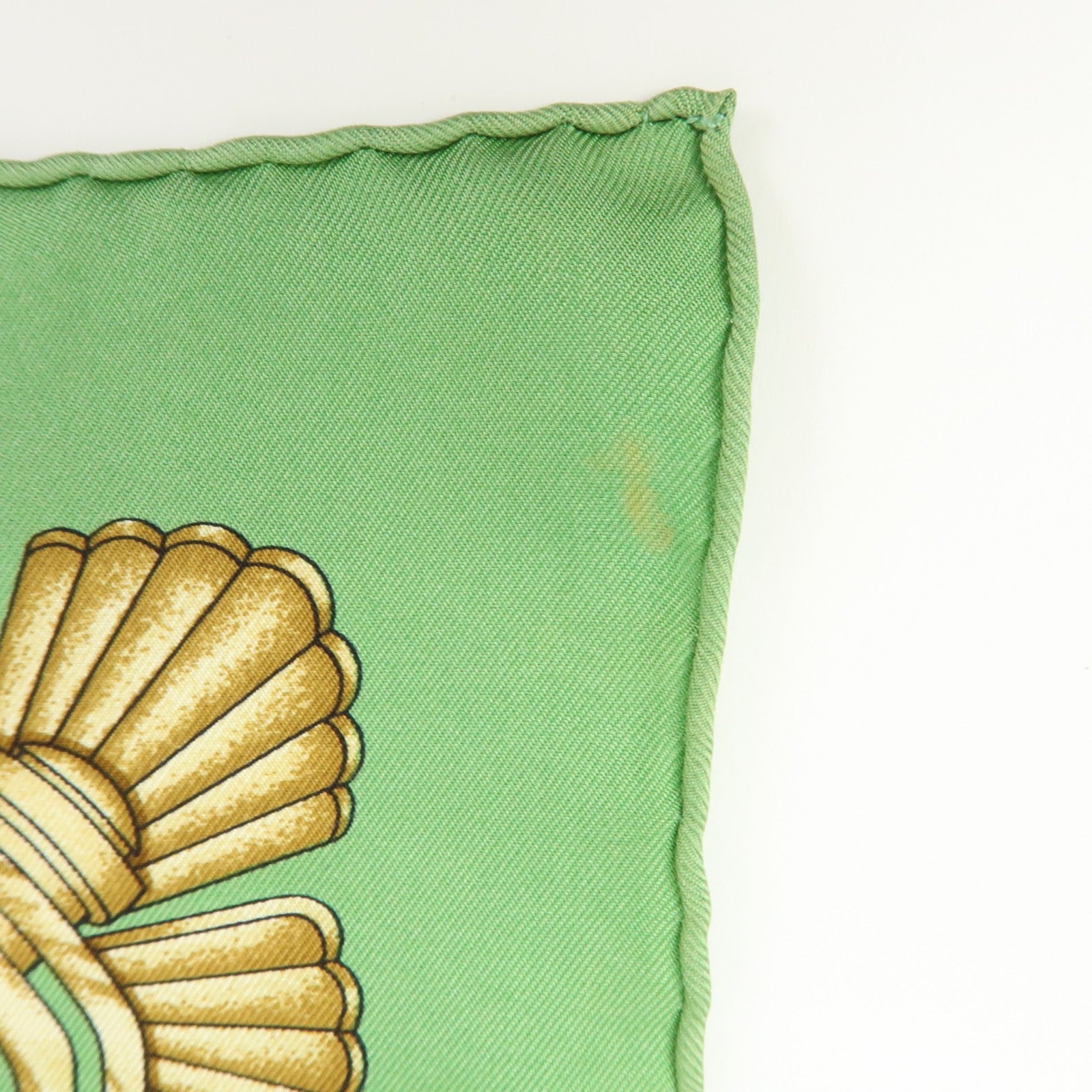 HERMES Carre 90 Set of 2 Silk 100% Scarf Beige Pink Green Yellow