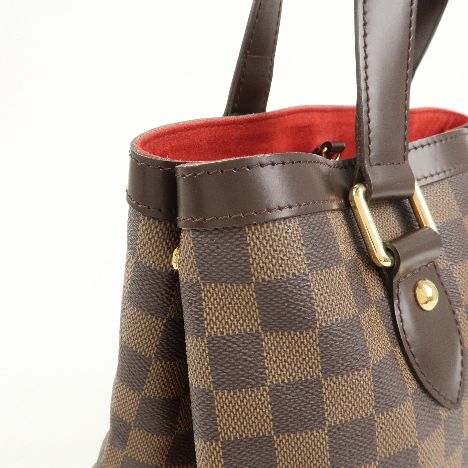 Louis Vuitton Damier Ebene Hampstead PM Hand Bag Tote Bag N51205