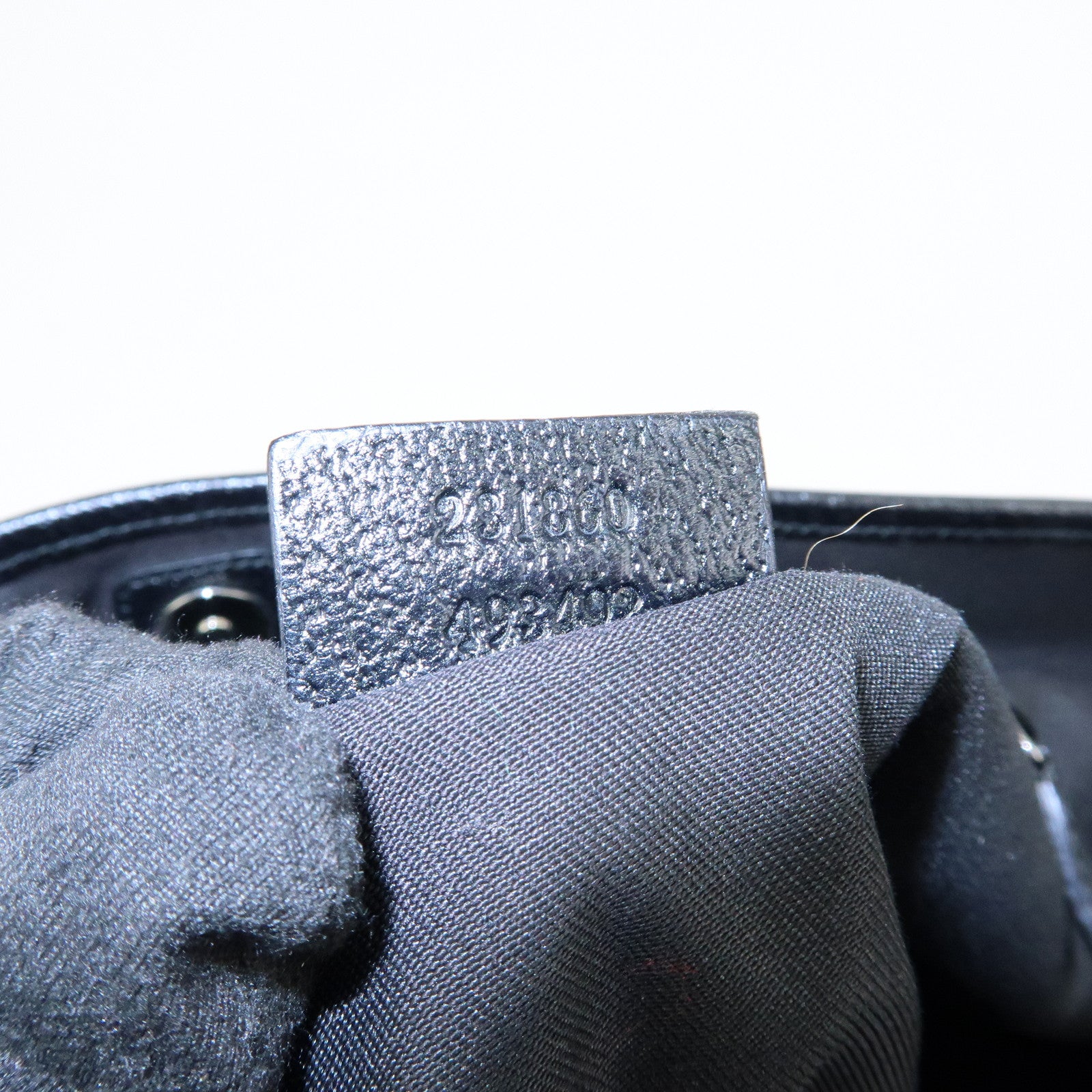 GUCCI PVC Leather 2Way Bag Shopping Bag Tote Bag Black 231860