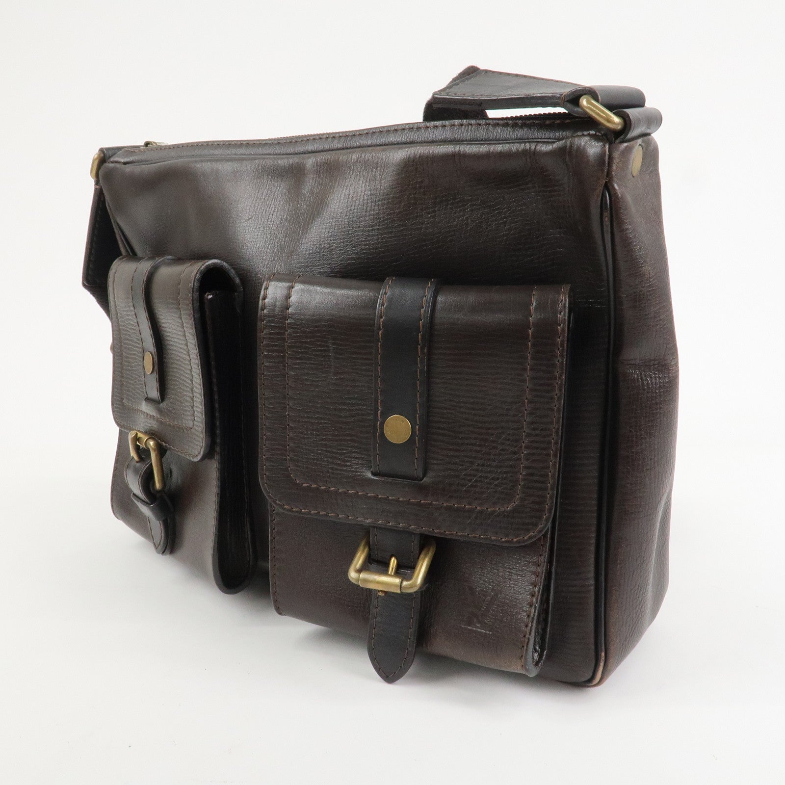 Louis Vuitton Utah Calf Leather Wichita Messenger Bag Brown M92990