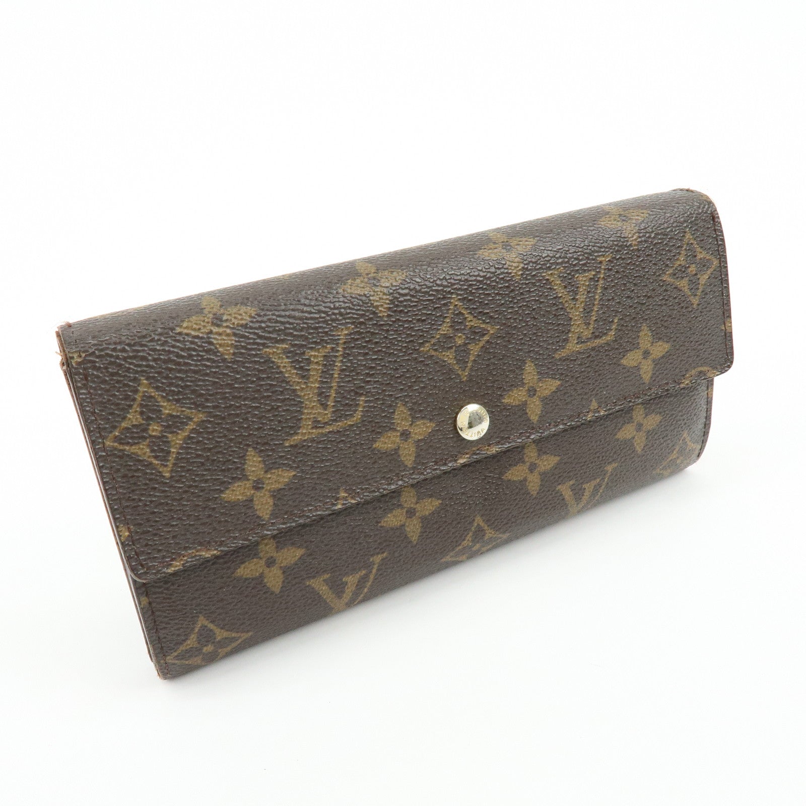 Louis Vuitton Monogram Portefeuille Sarah Long Wallet Brown M61734